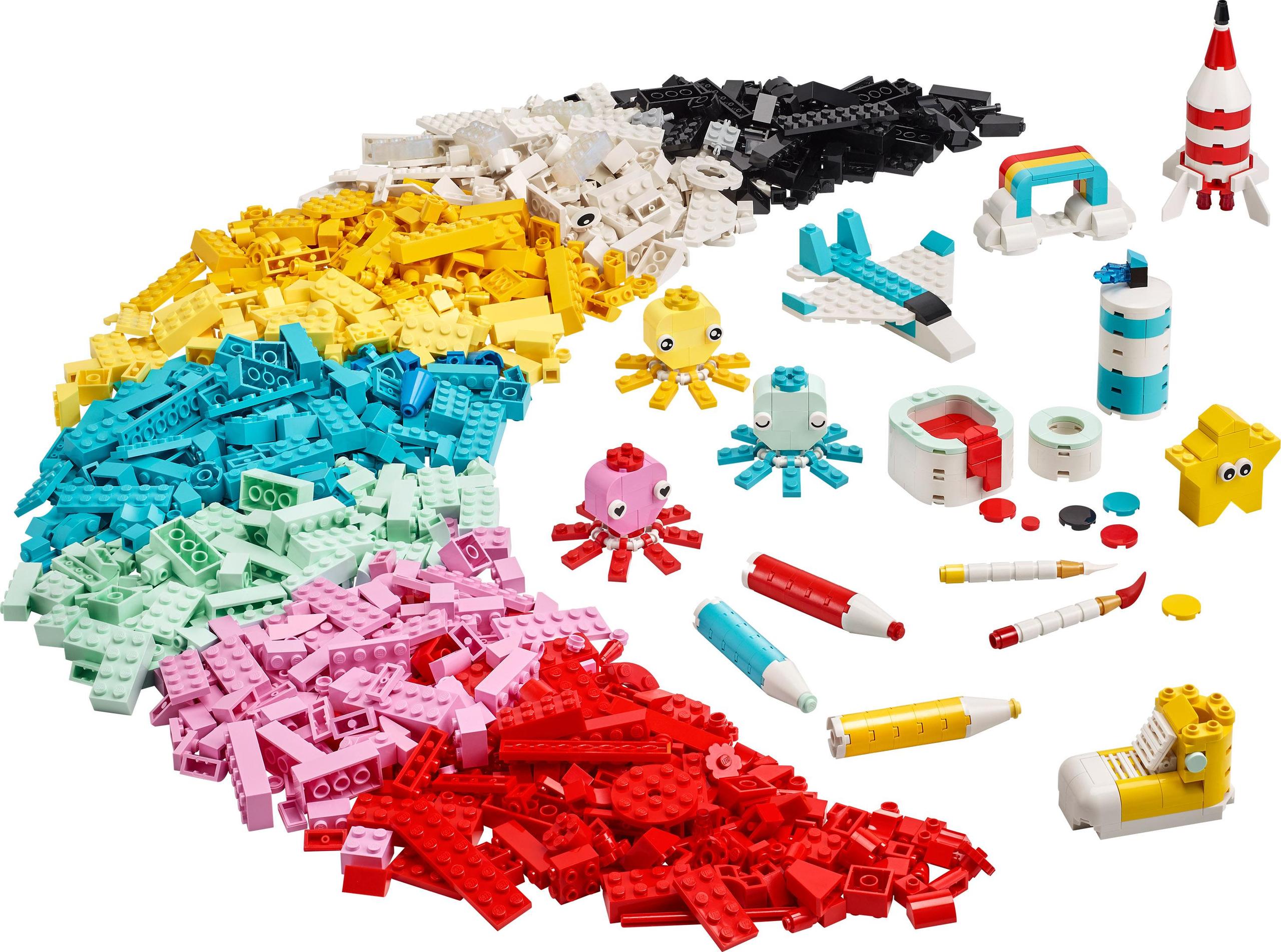 LEGO Classic 11032 Kreatywna zabawa kolorami MEGA DUŻY ZESTAW 1500 KLOCKÓW Stan opakowania uszkodzone