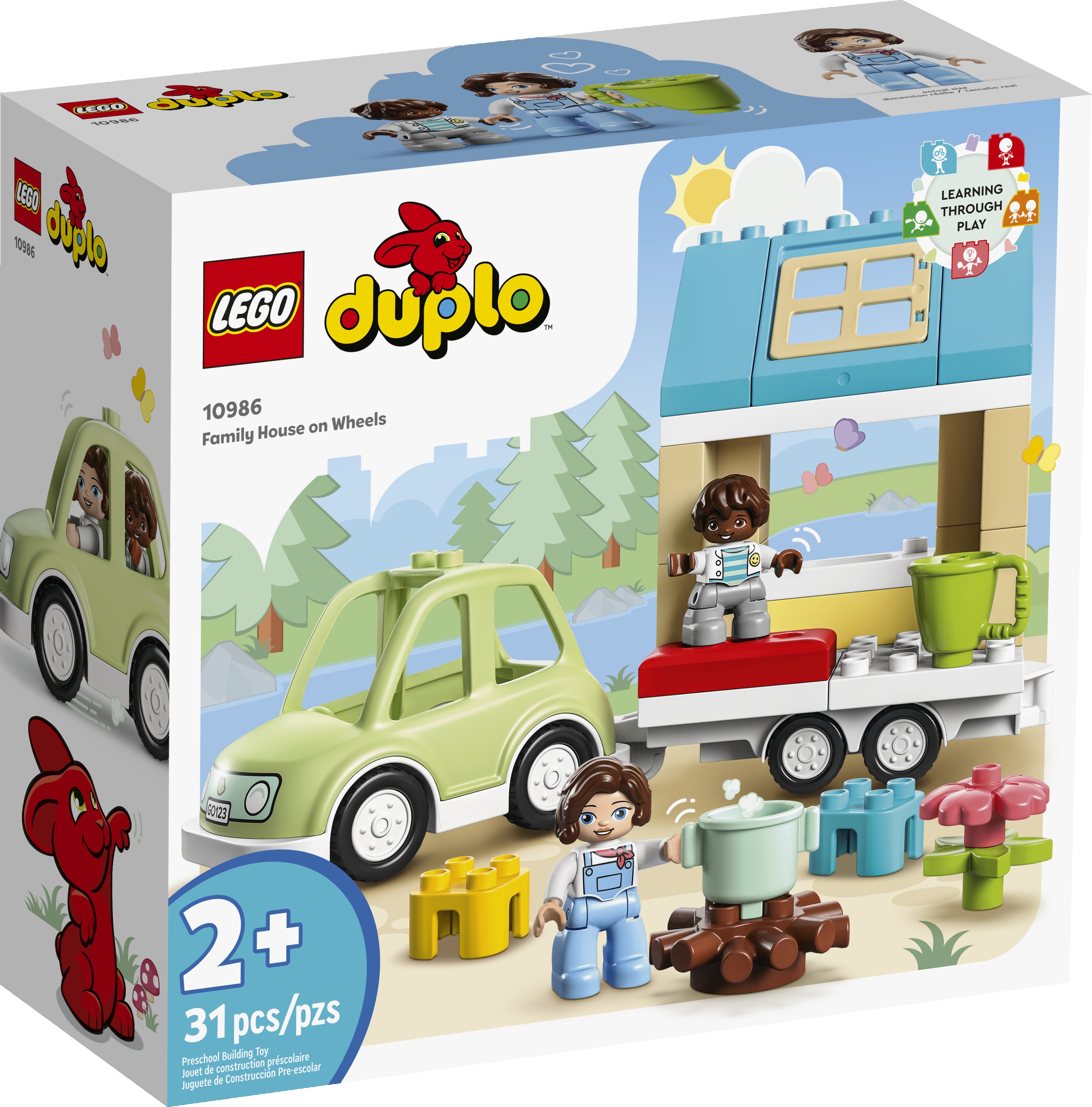 LEGO DUPLO DOM RODZINNY NA KÓŁKACH 10986