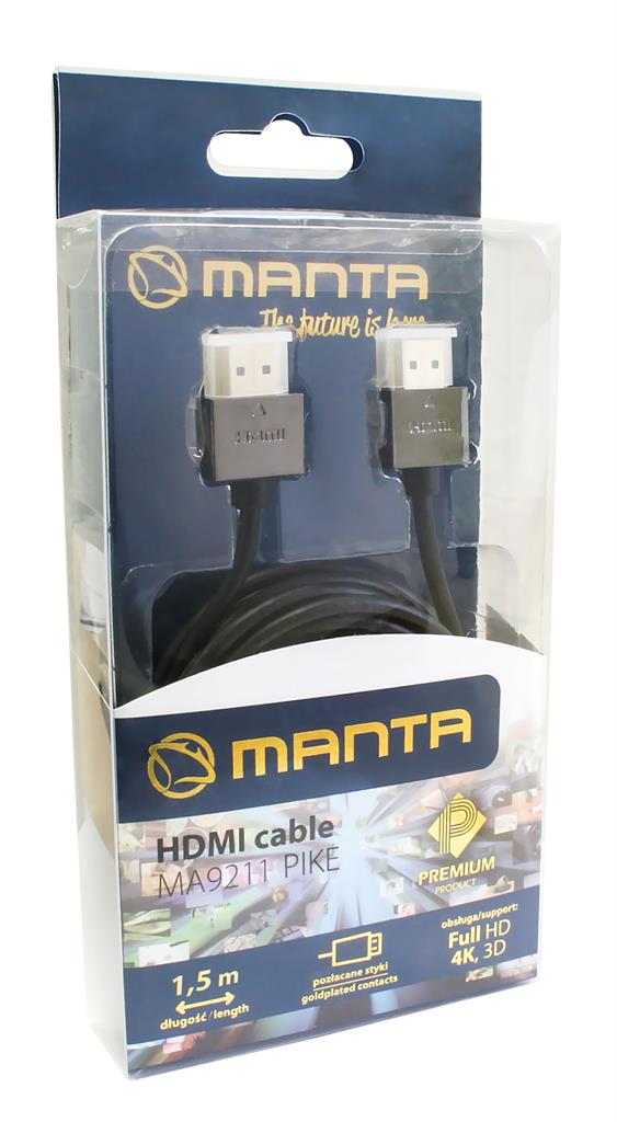 Kabel HDMI MANTA MA9211 1,5 M
