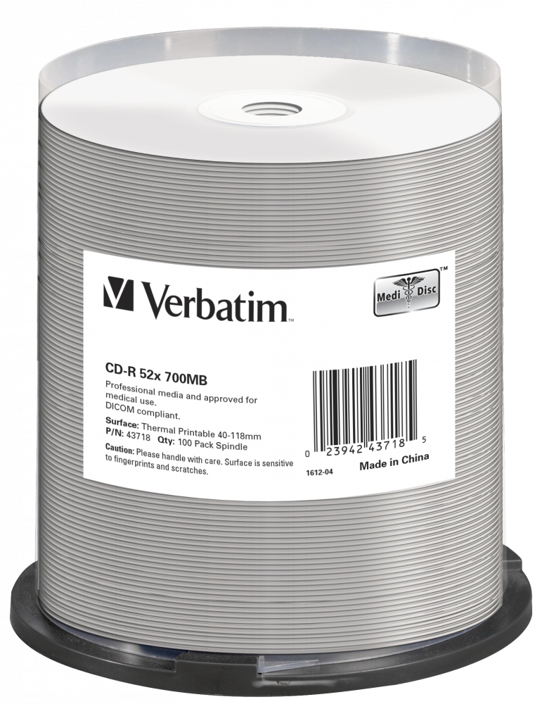 CD Verbatim Cd-r 700 Mb 100 ks