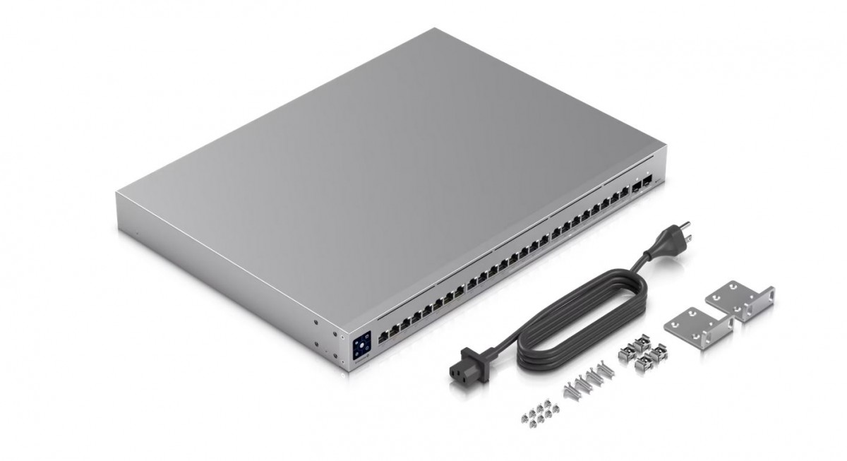 UBIQUITI UniFi Switch Enterprise Layer 3, 24 Port; (12) 2.5 GbE, (12) GbE, PoE+, (2) 10G SFP+, 400W — 16