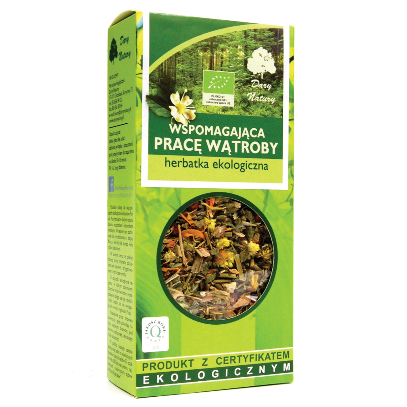 Dary Natury Čaj na podporu činnosti jater Bio 50 g