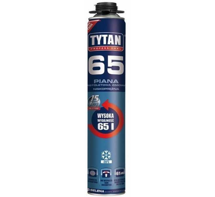 PIANA MONTAŻOWA PISTOLETOWA TYTAN O2 65 750ml ZIMOWA
