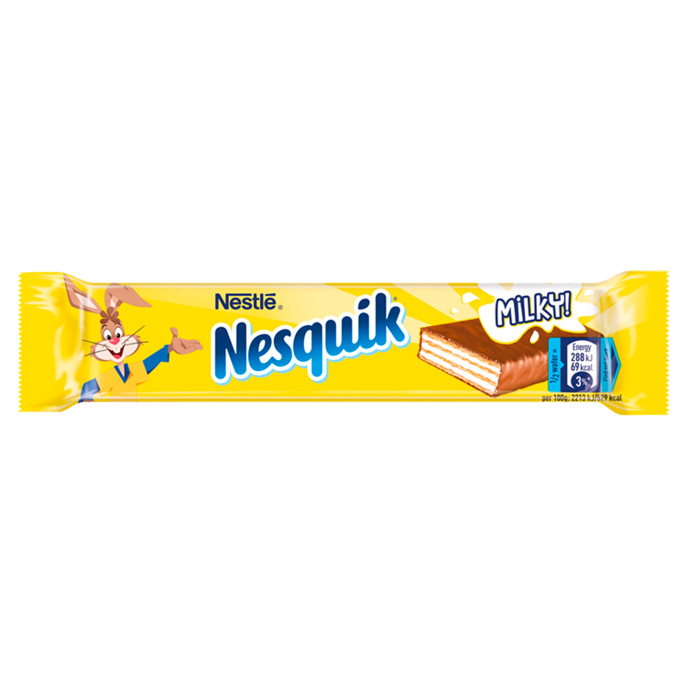 Levně Sada Tyčinka Oplatek s mléčnou čokoládou Nesquik Nestle 26g 30 ks