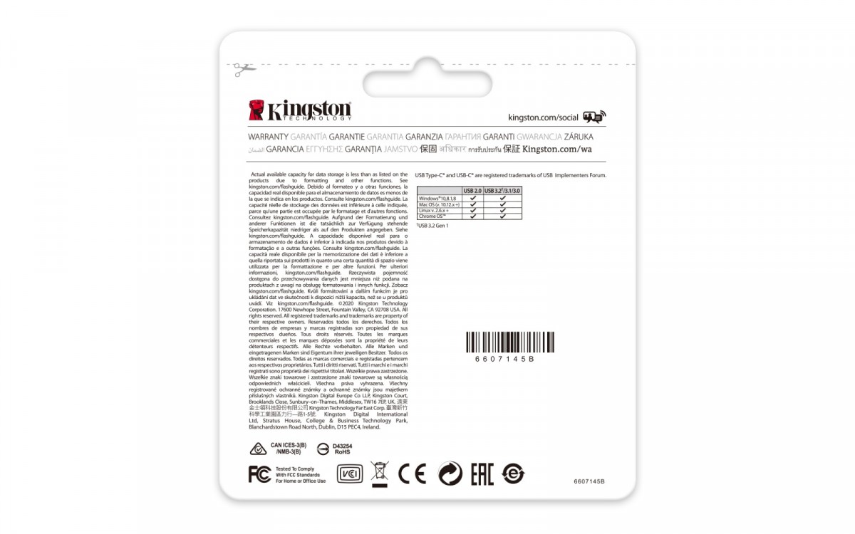 Kingston 64GB USB-C 3.2 Gen 1 DataTraveler 70 — 14