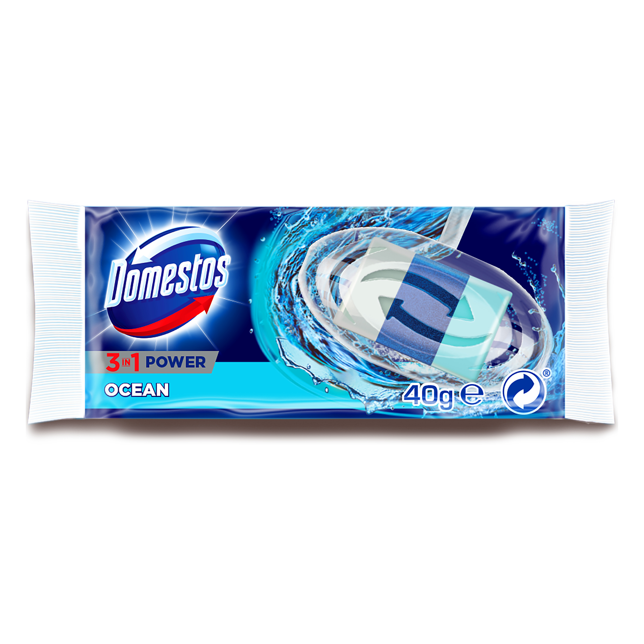 

Domestos 3w1 Ocean kostka toaletowa, zapas 40 g
