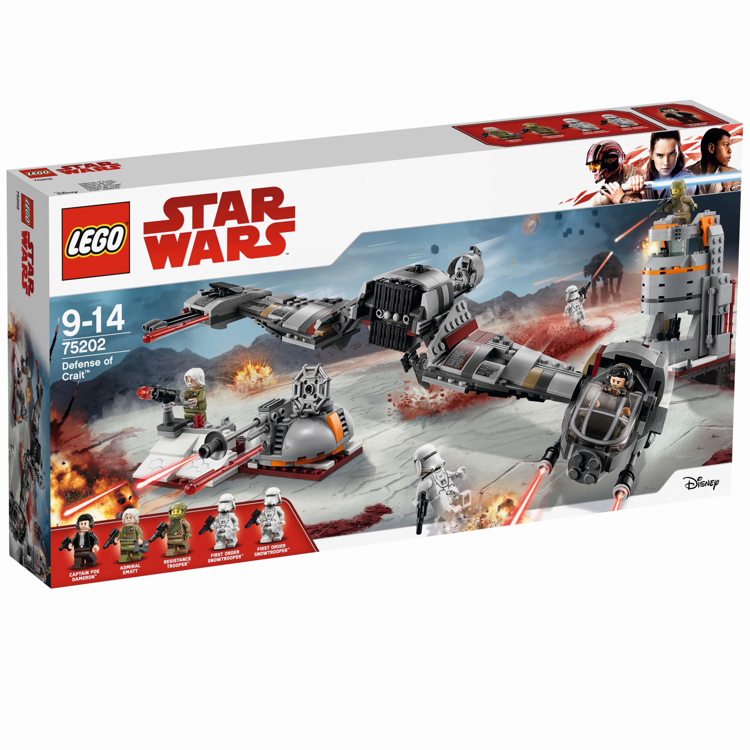 stavebnice Lego Star Wars Obrana Crait 75202 746 dílků