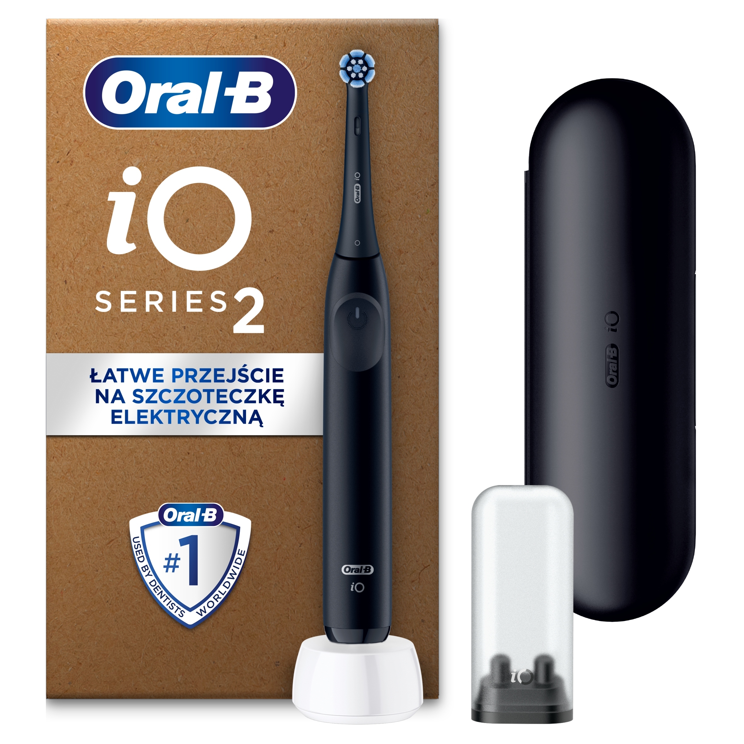 Oral-B iO 2 Night Black Szczoteczka elektryczna 1 końcówka