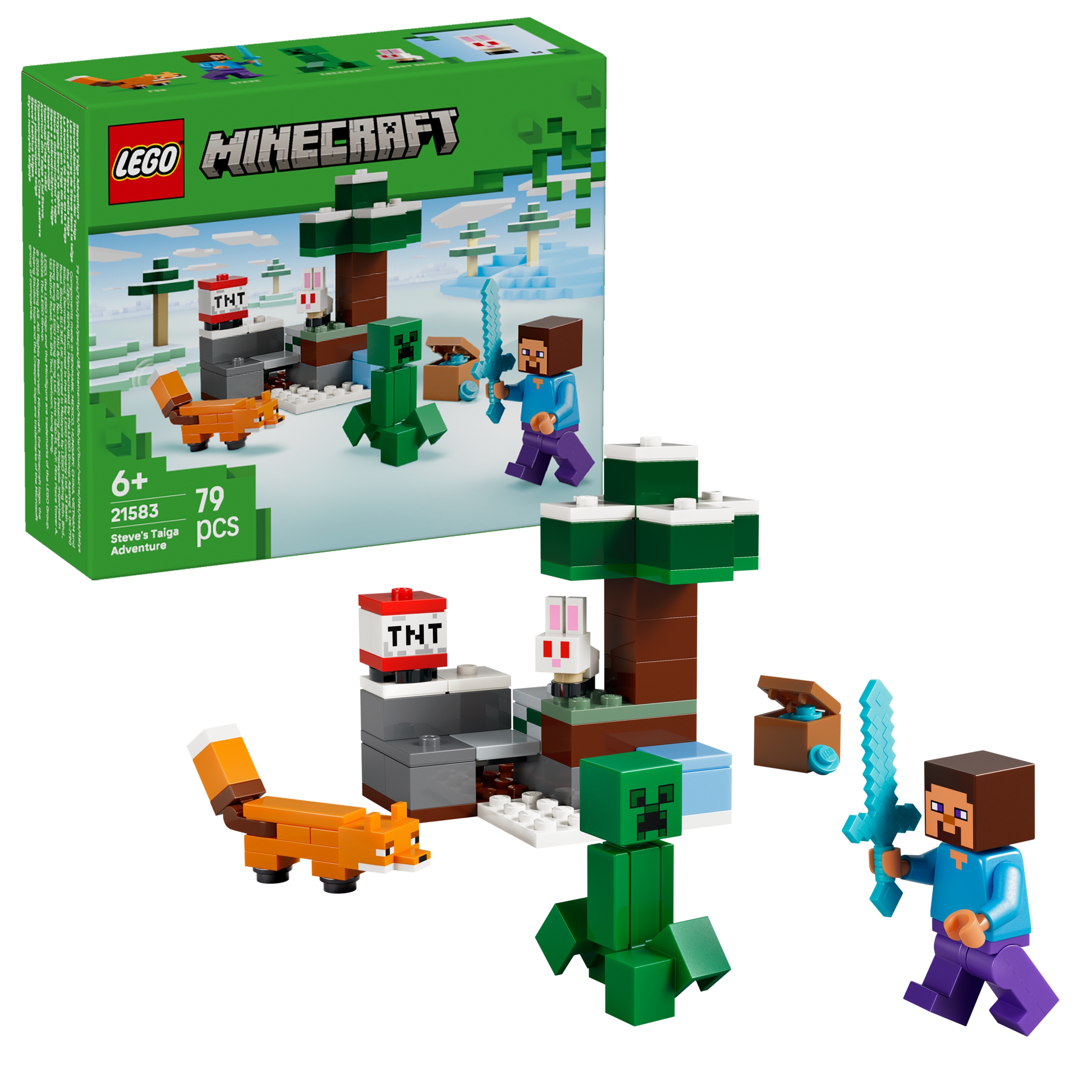 Lego Minecraft 21583 Lego Minecraft 21583 Steve i przygoda w tajdze