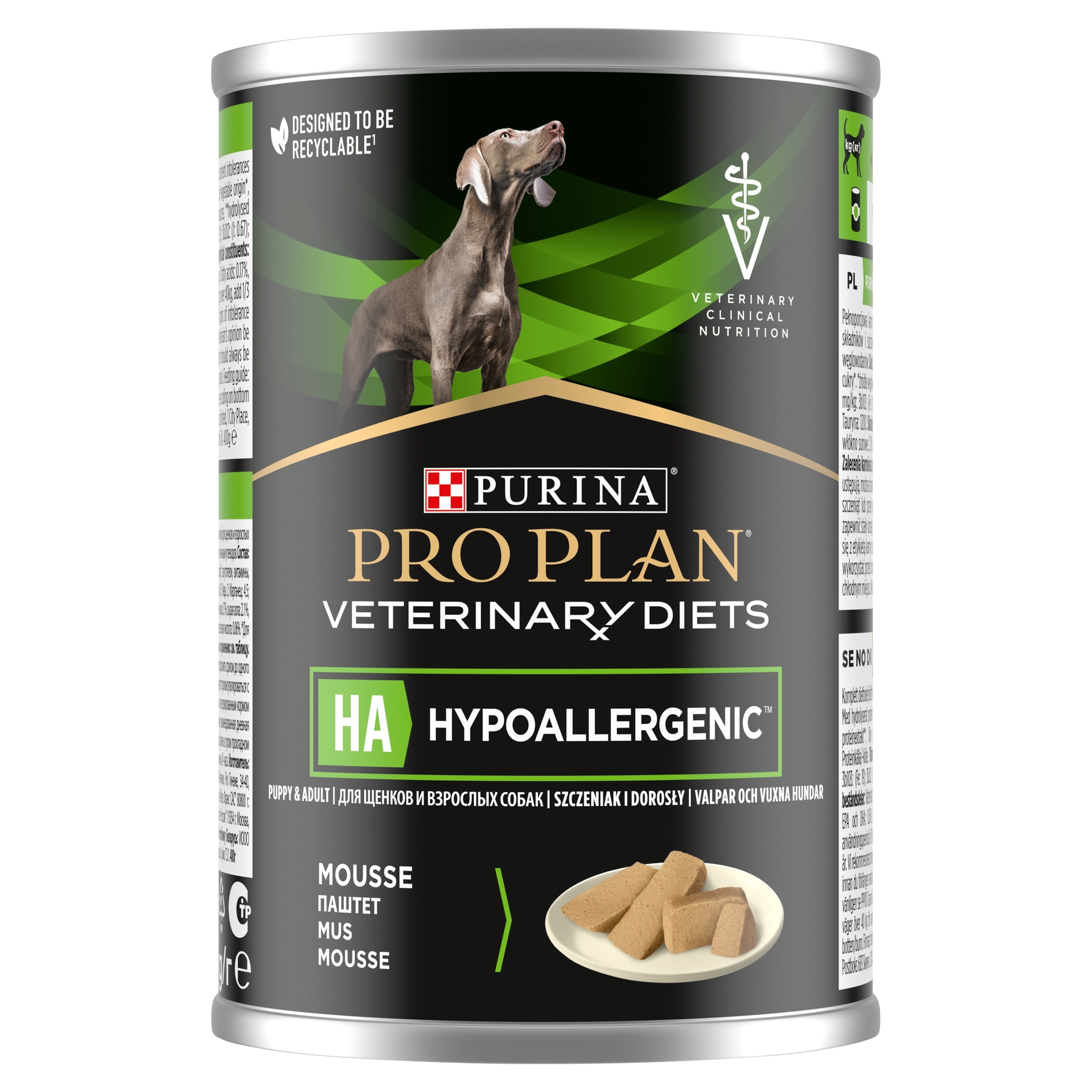 12 x Purina Pro Plan Dog Veterinary Diets Ha Hypoallergenic 400G