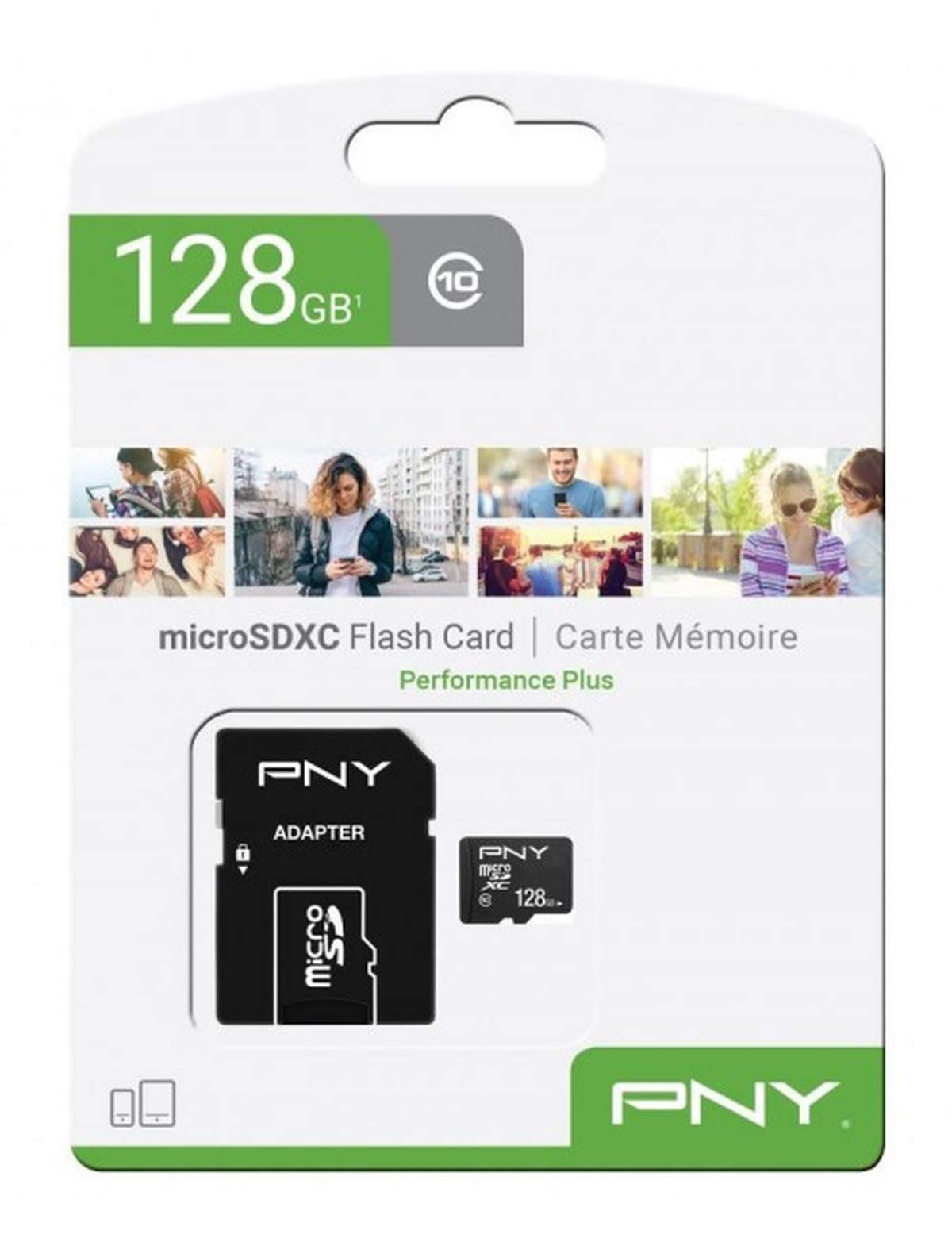 Paměťová Karta 128 Gb Pny Performance Plus Micro Sdxc C10 Třída 10 Adaptér