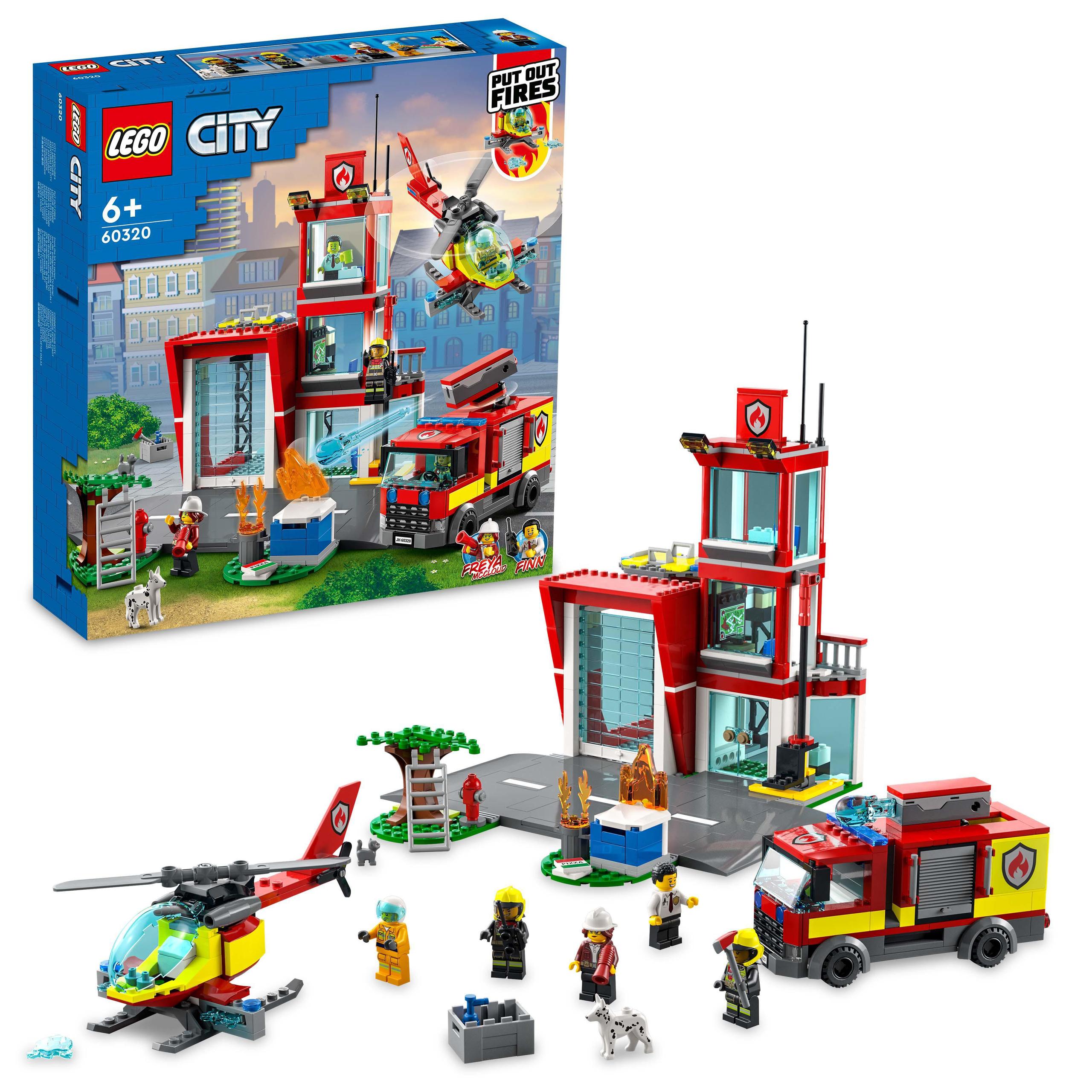 Klocki Lego City Remiza strażacka 60320 540 elementów 6 lat