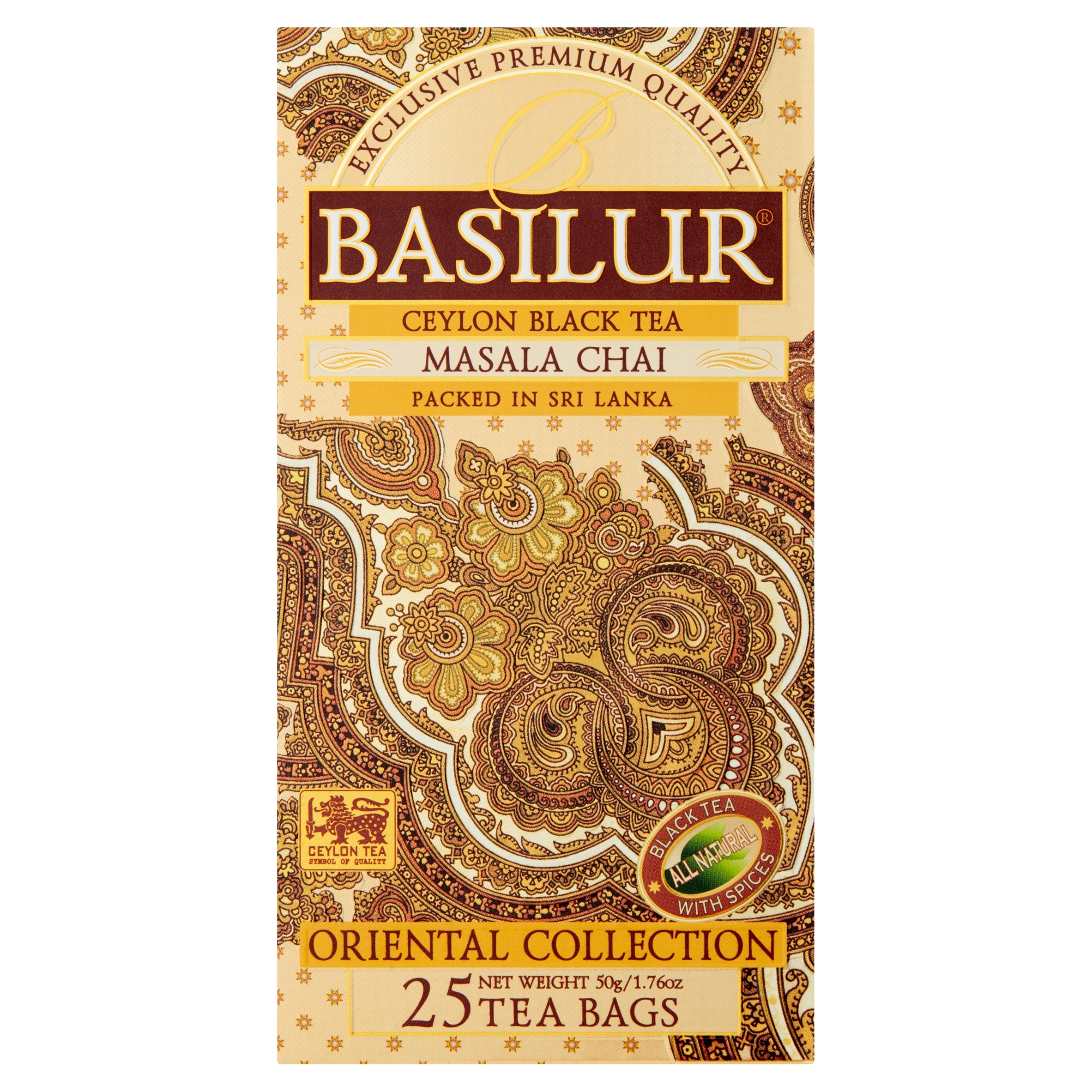 Čaj – Masala Chai sáček 25 x 2 g Basilur