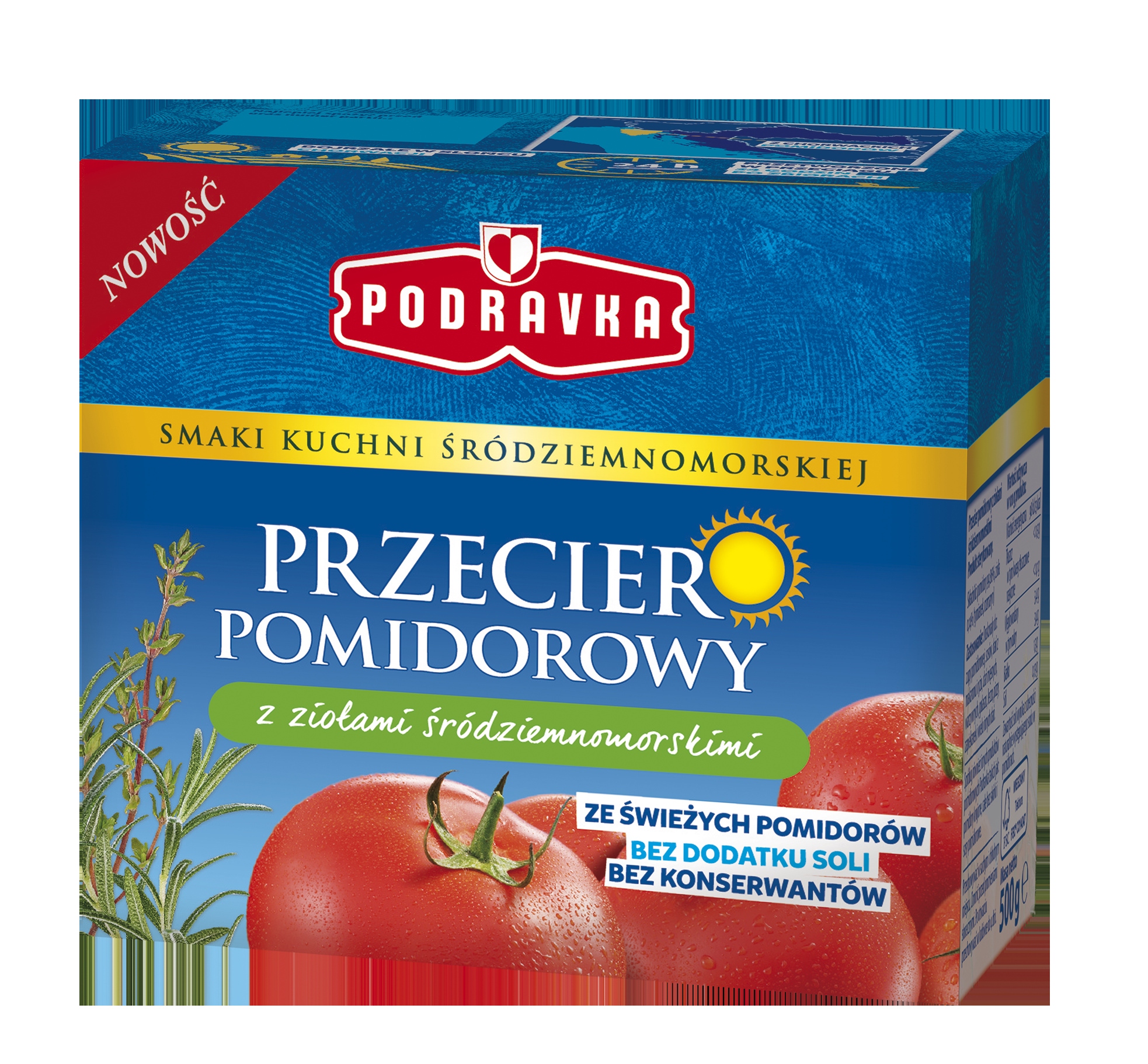 Levně Podravka Rajčatové pyré se středomořskými bylinkami 500 g