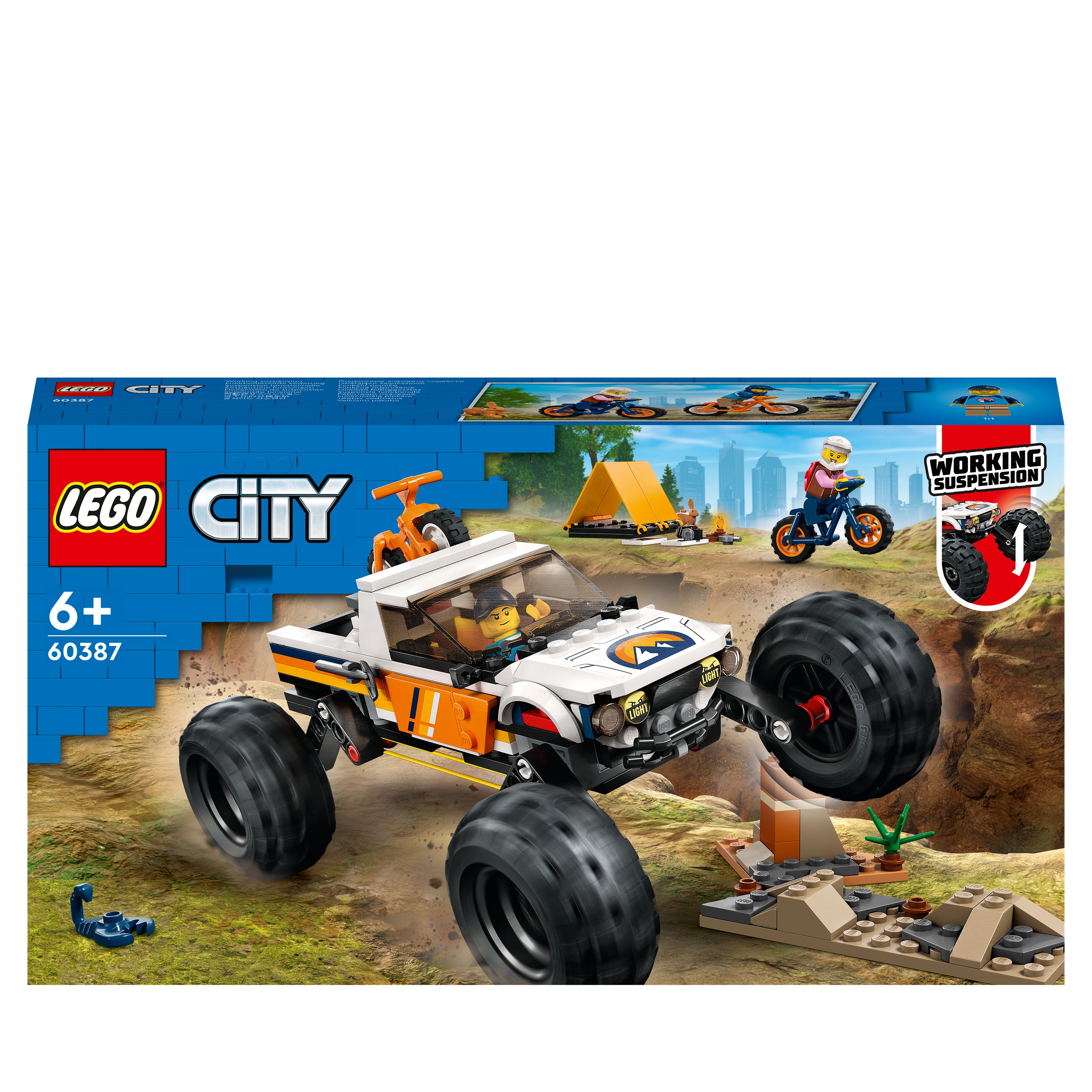 LEGO City 60387 Dobrodružstvo terénne auto s pohonom 4x4