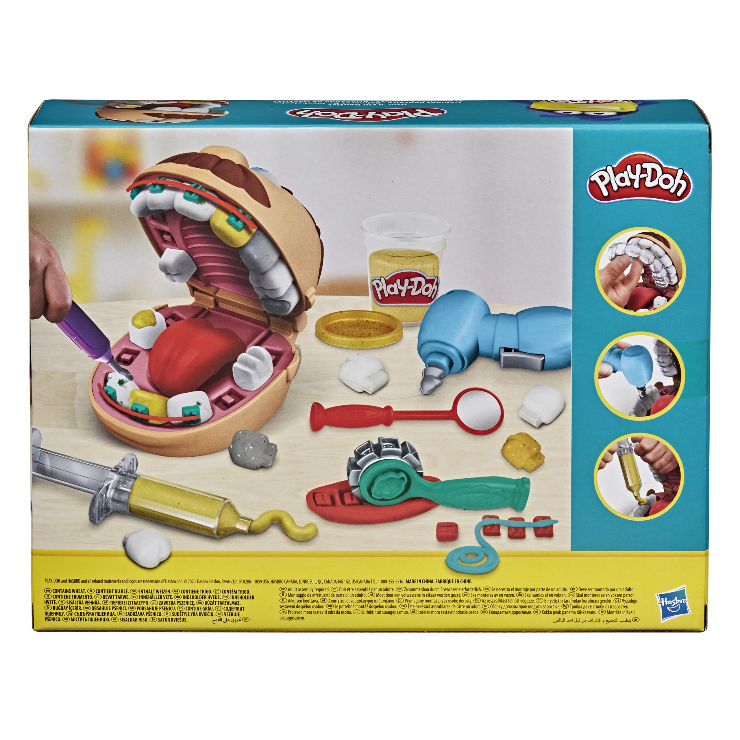 PLAY-DOH Ciastolina DENTYSTA Leczenie zębów + 6 Tubek F1259 EAN (GTIN) 5010993791835