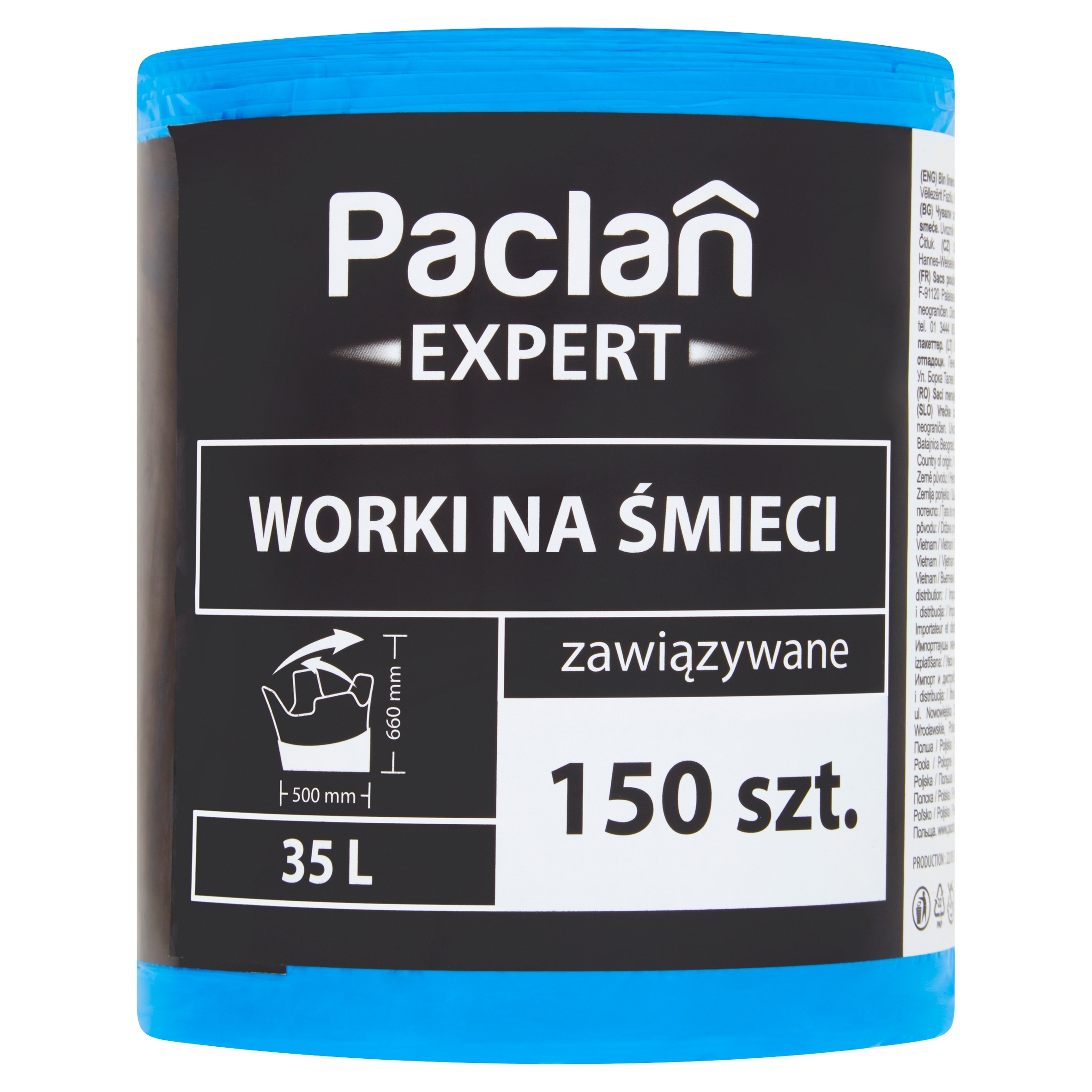 

Paclan Worki na śmieci uniwersalne 35L 150 szt.