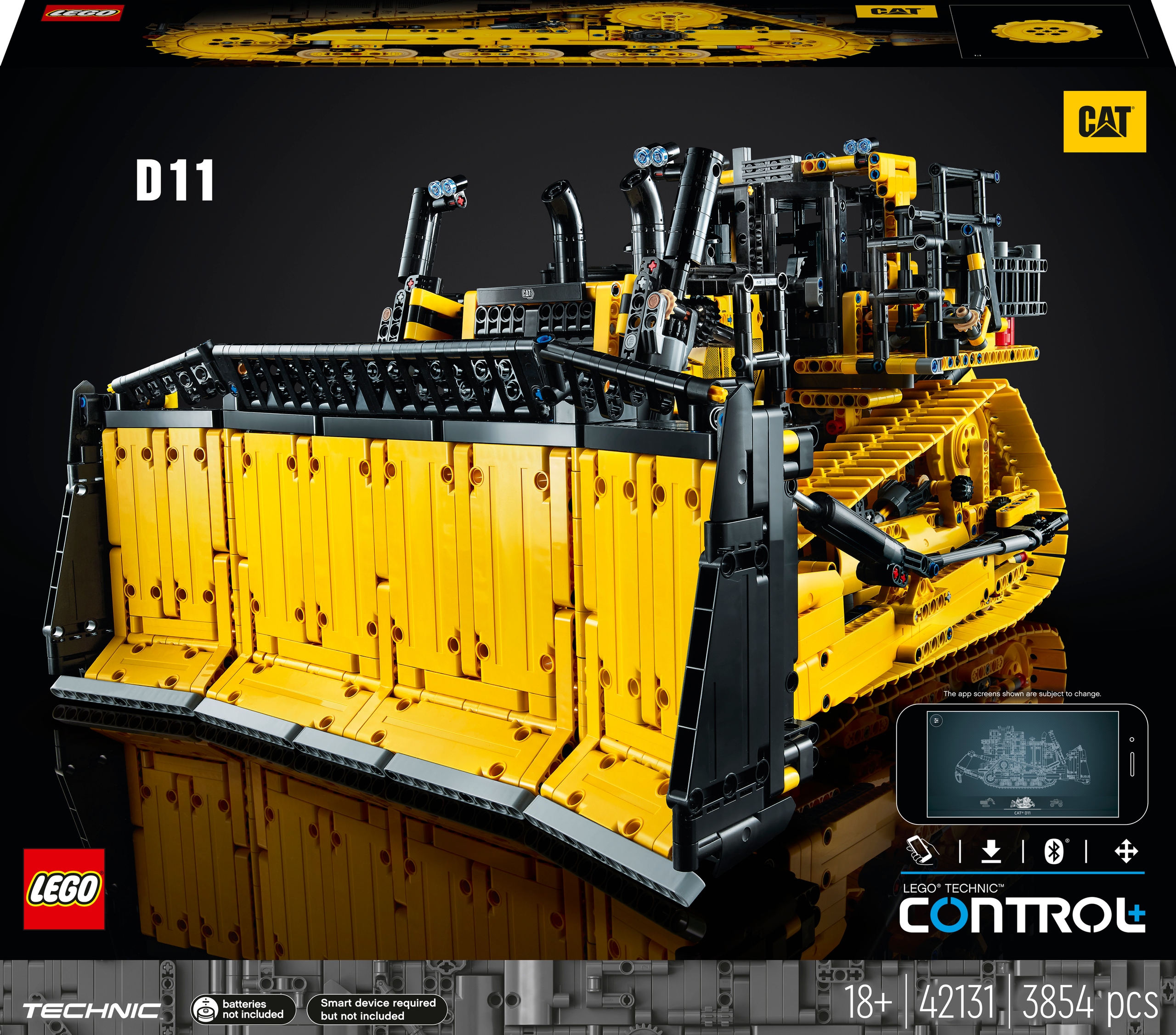 

Lego Technic Sterowany buldożer Cat D11 42131