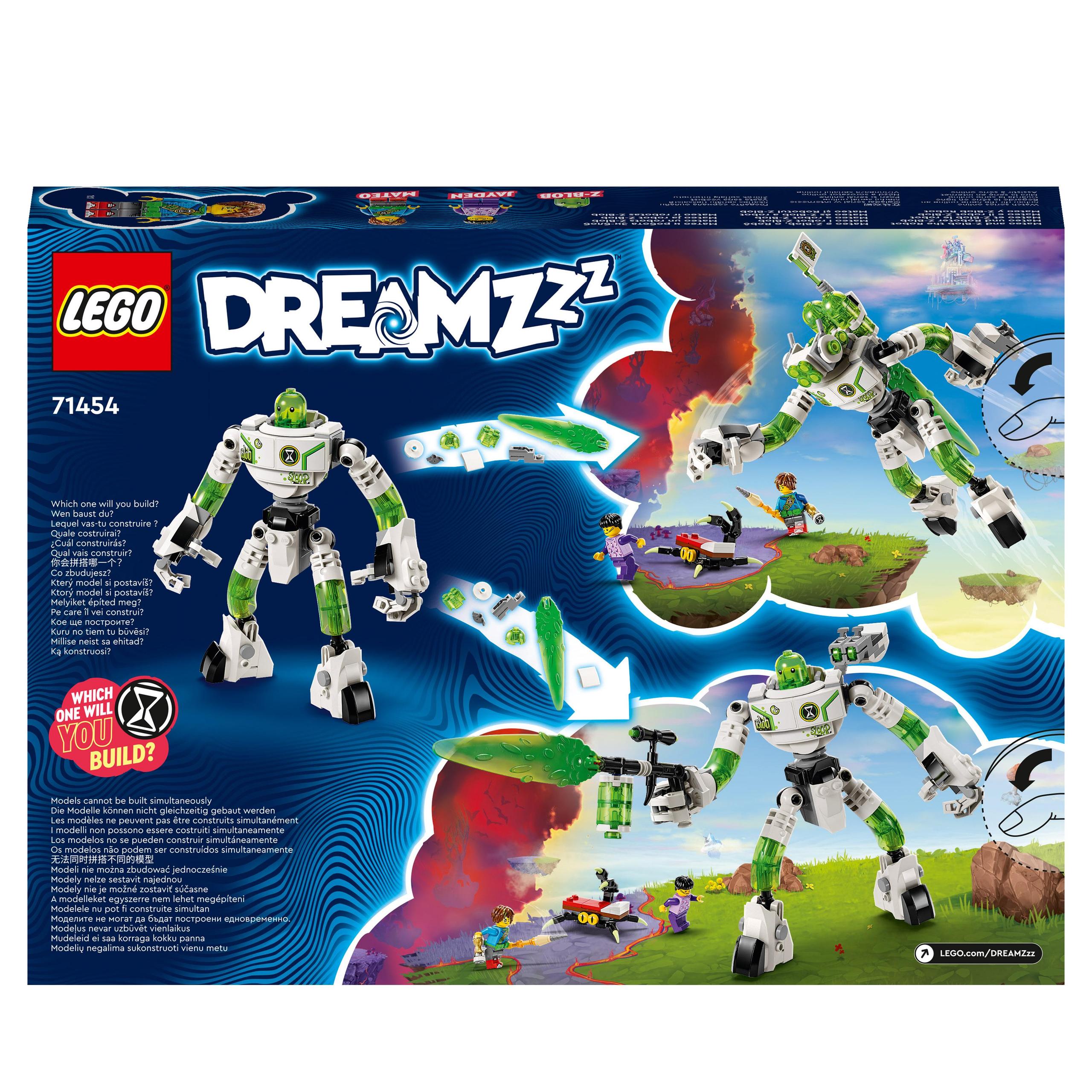 LEGO 71454 DREAMZzz Mateo i robot Z-Blob 237 el KLOCKI Marka LEGO