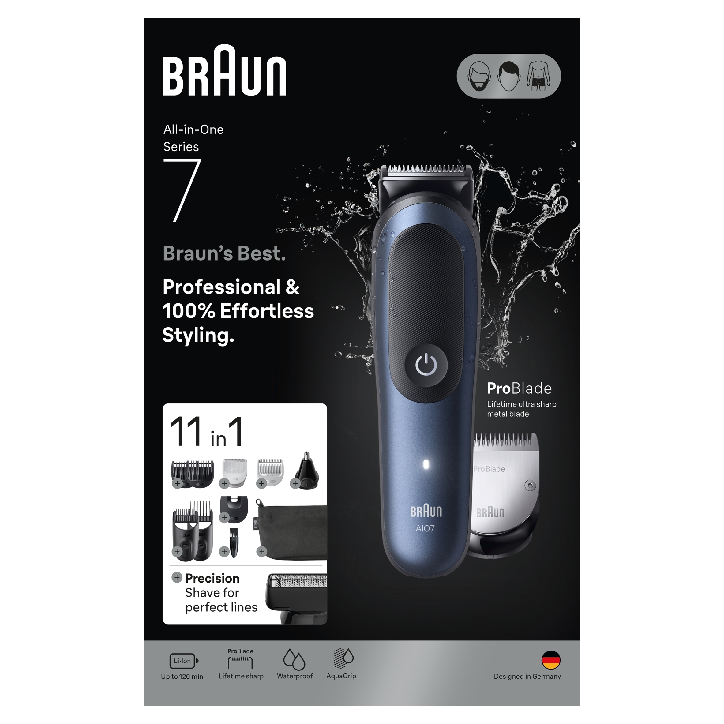 AIO7540 Series 7 Zastřihovač 11V1 Braun