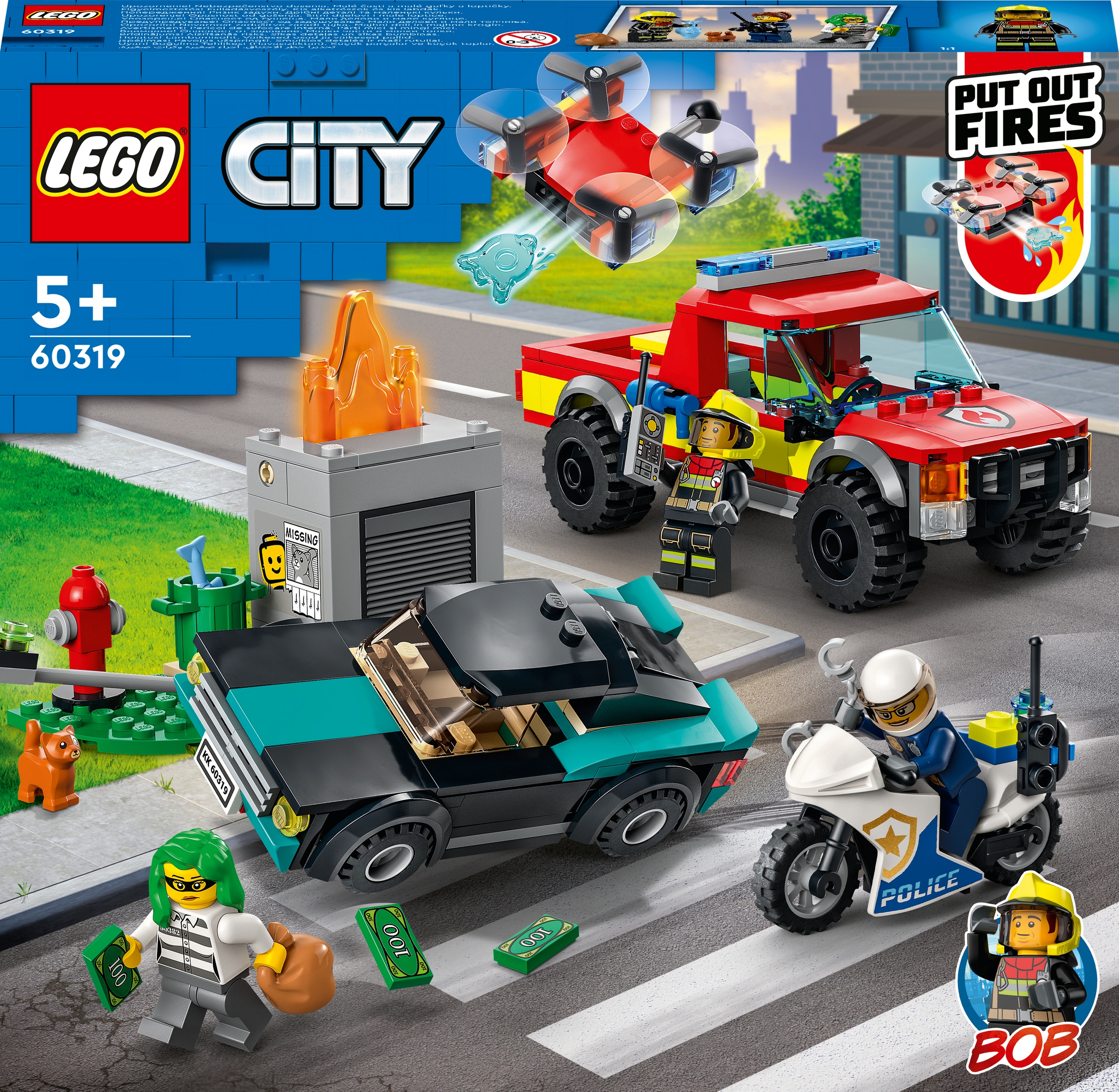 Lego 60319 City Hasičská akce a policejní honička