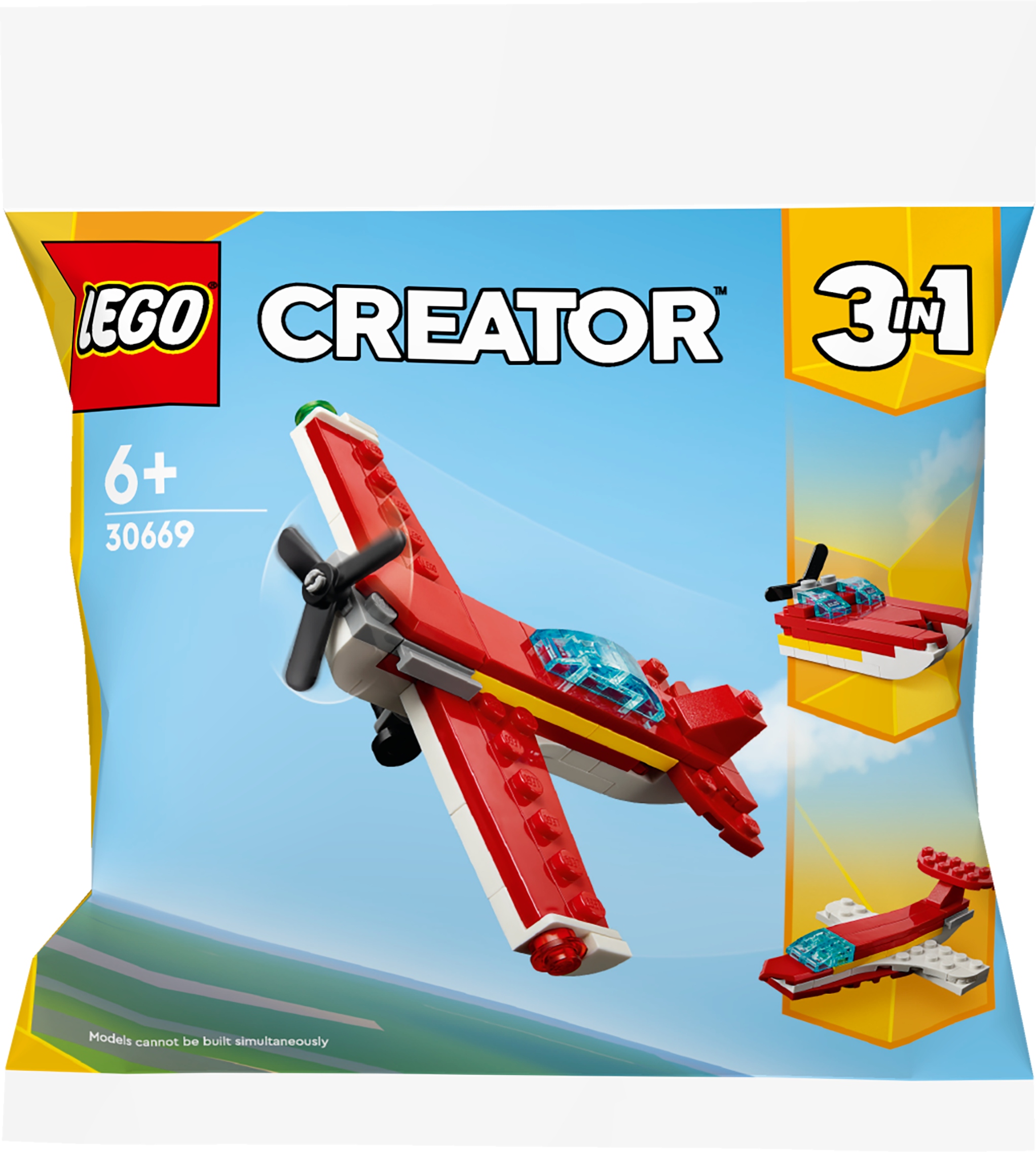LEGO 30669 Creator - Kultowy czerwony samolot 3w1