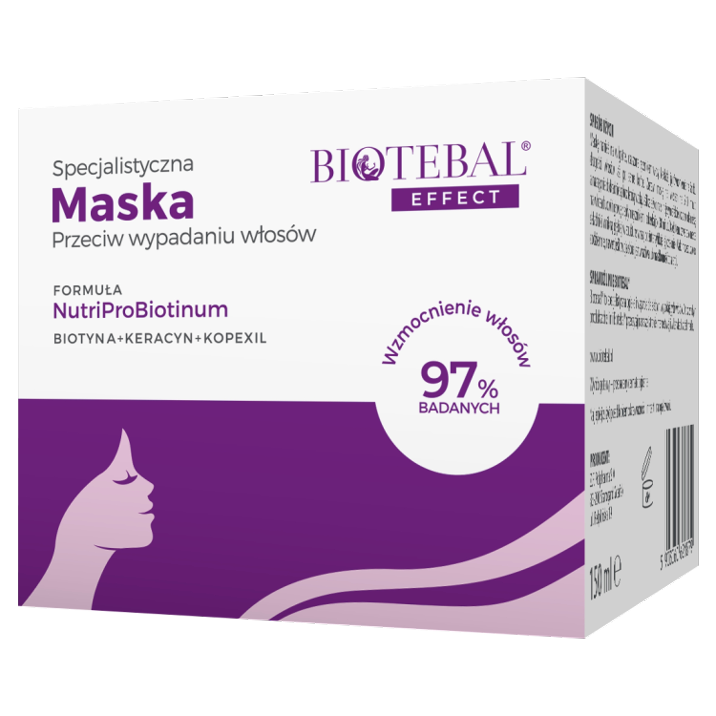 BIOTEBAL MASKA PRZECIW WYPADANIU WŁOSÓW 150ML