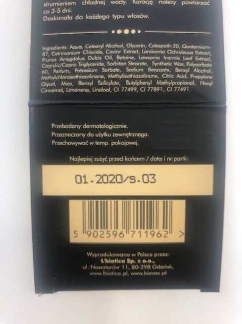 Biovax Glamour Caviar Intensivmaske Goldene Algen & Kaviar 150ml — 4