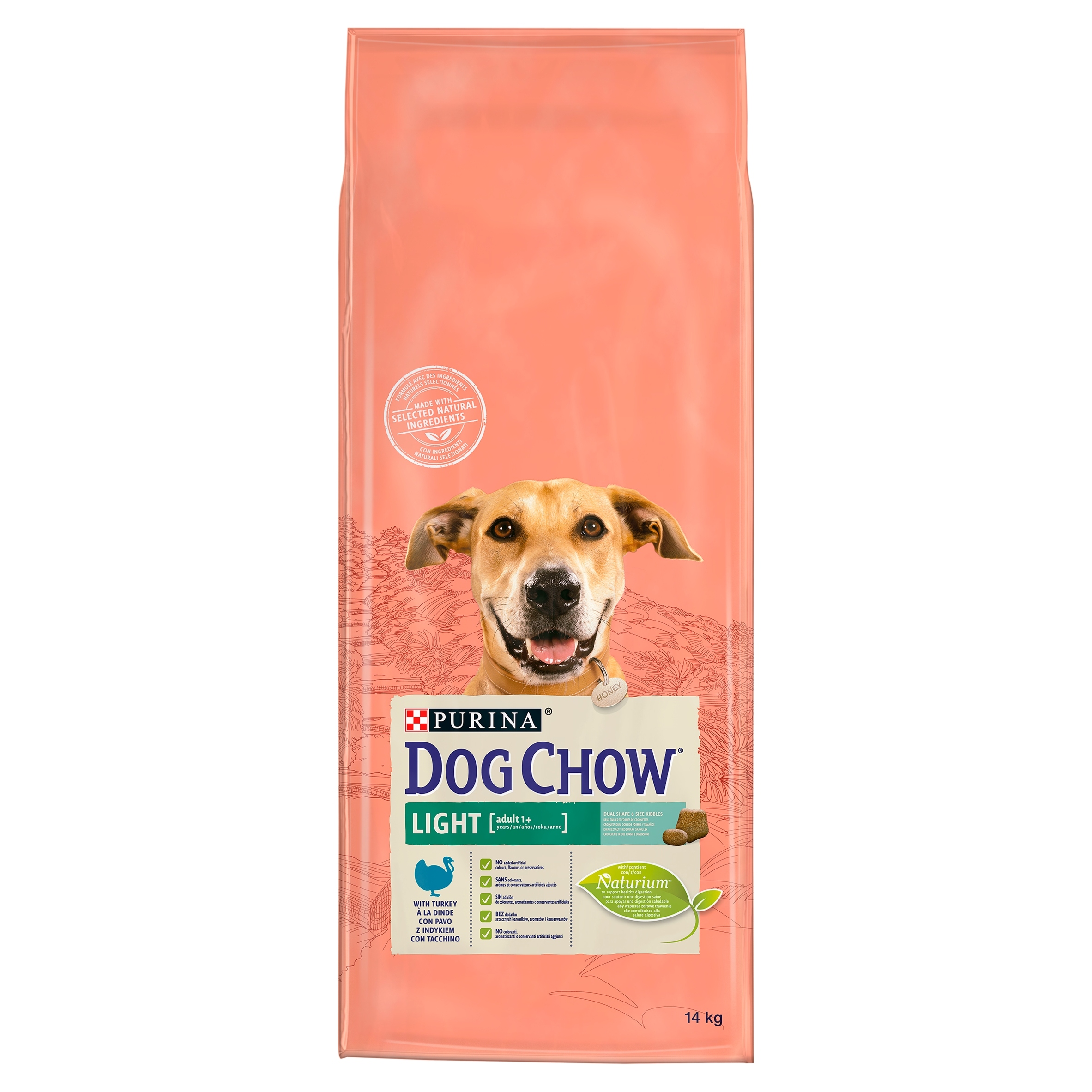 Levně Krmivo pro psy Purina Dog Chow Adult Light krůta 14k