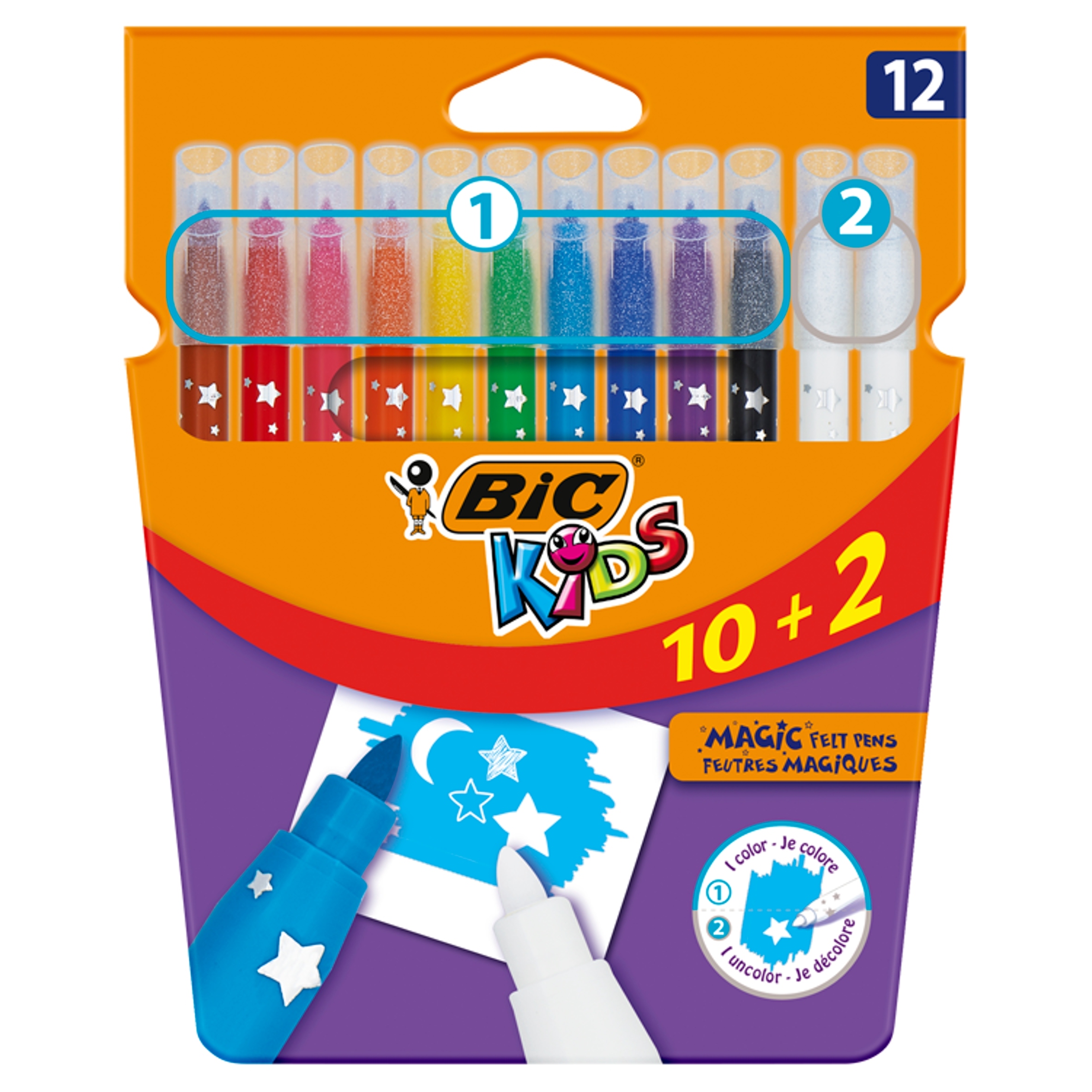 

Bic Kids Magic Flamastry Mazaki Pisaki Magiczne 12