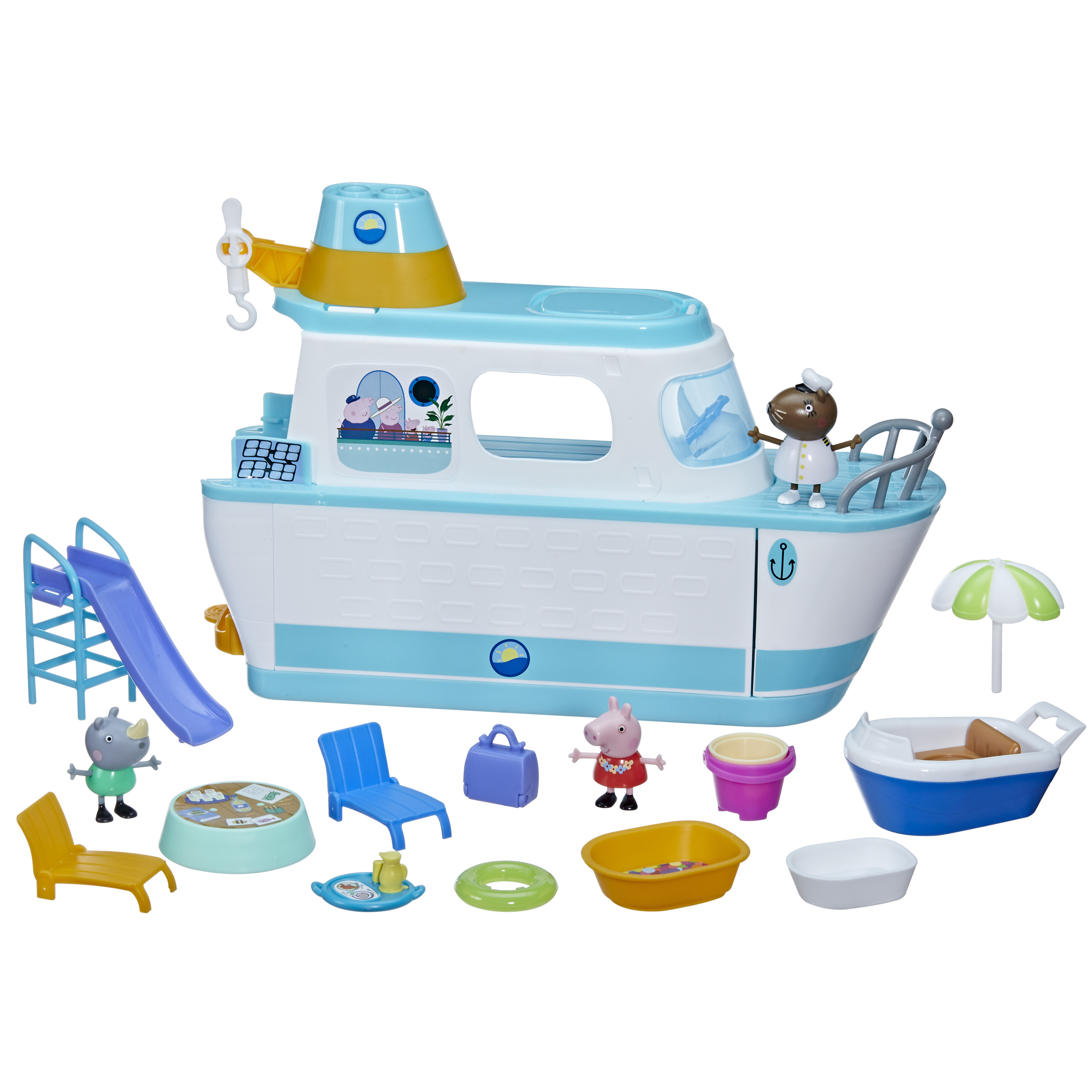 ŚWINKA PEPPA STATEK WYCIECZKOWY PASAŻERSKI + 3 FIGURKI + AKCESORIA HASBRO Marka Hasbro