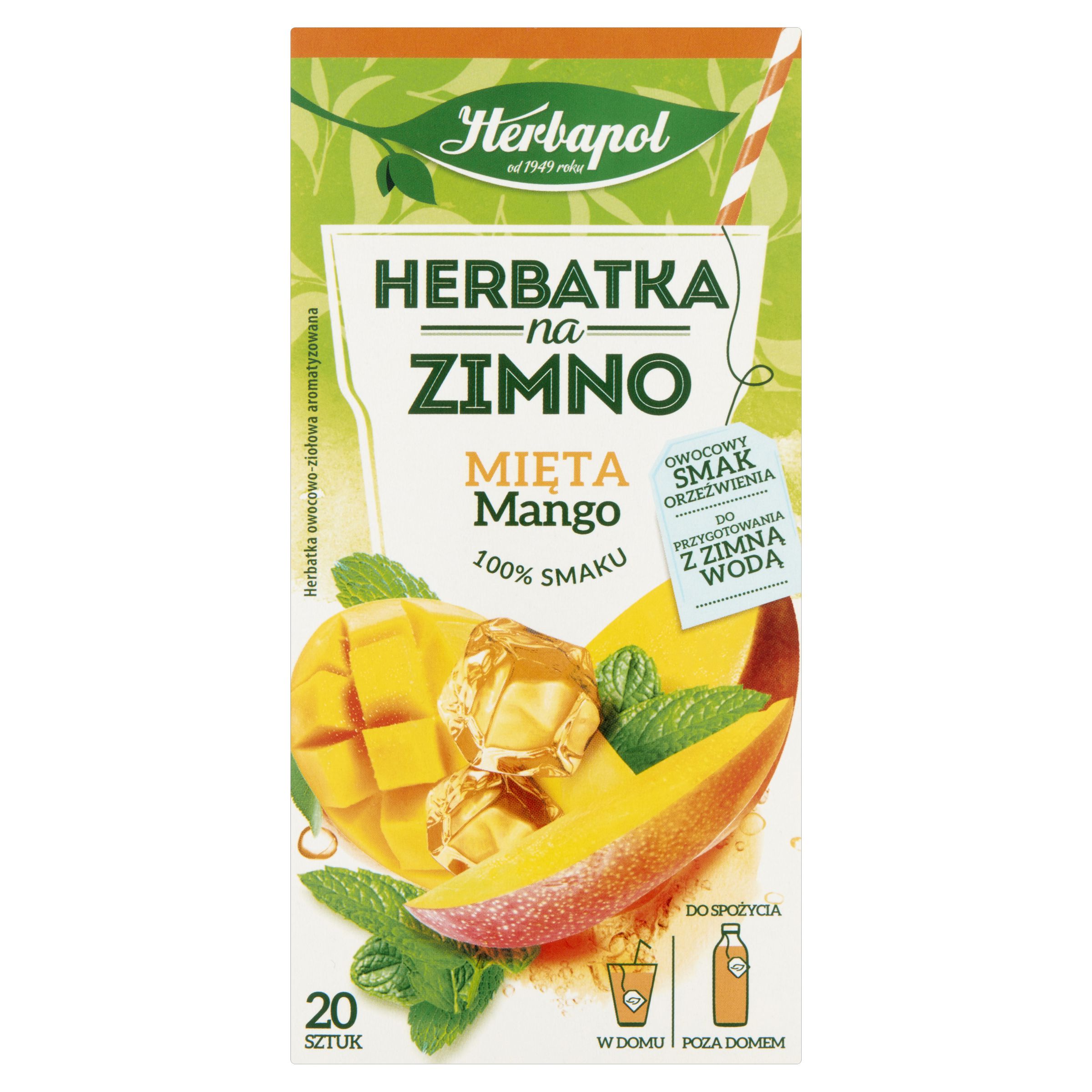 Levně 7 x Herbapol za studena Máta a Mango ex20