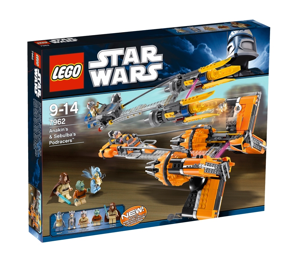 LEGO Star Wars 7962 Anakin's & Sebulba's Podracers