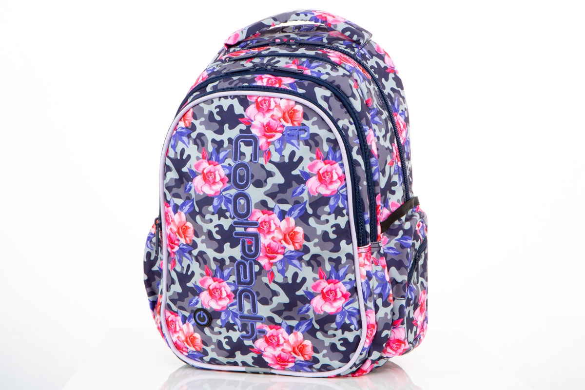 Plecak szkolny wielokomorowy CoolPack fioletowy, różowy, wielokolorowy 26 l
