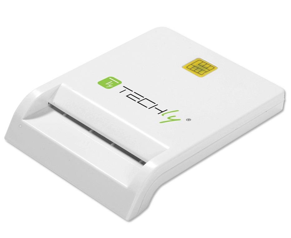 Czytnik kart Techly Smart Card USB 2.0 biały