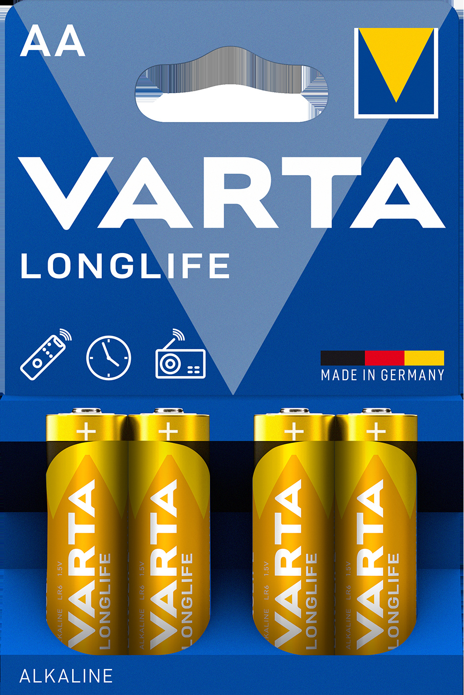 4x Bateria Longlife alkaliczna Aa R6 1,5V Varta