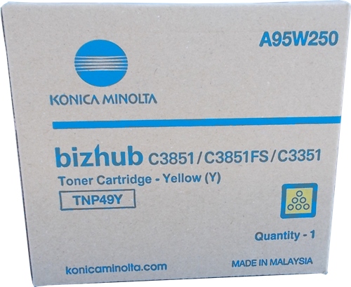 Toner Konica Minolta TNP-49 A95W250 Y originální žlutý (yellow) pro C3351
