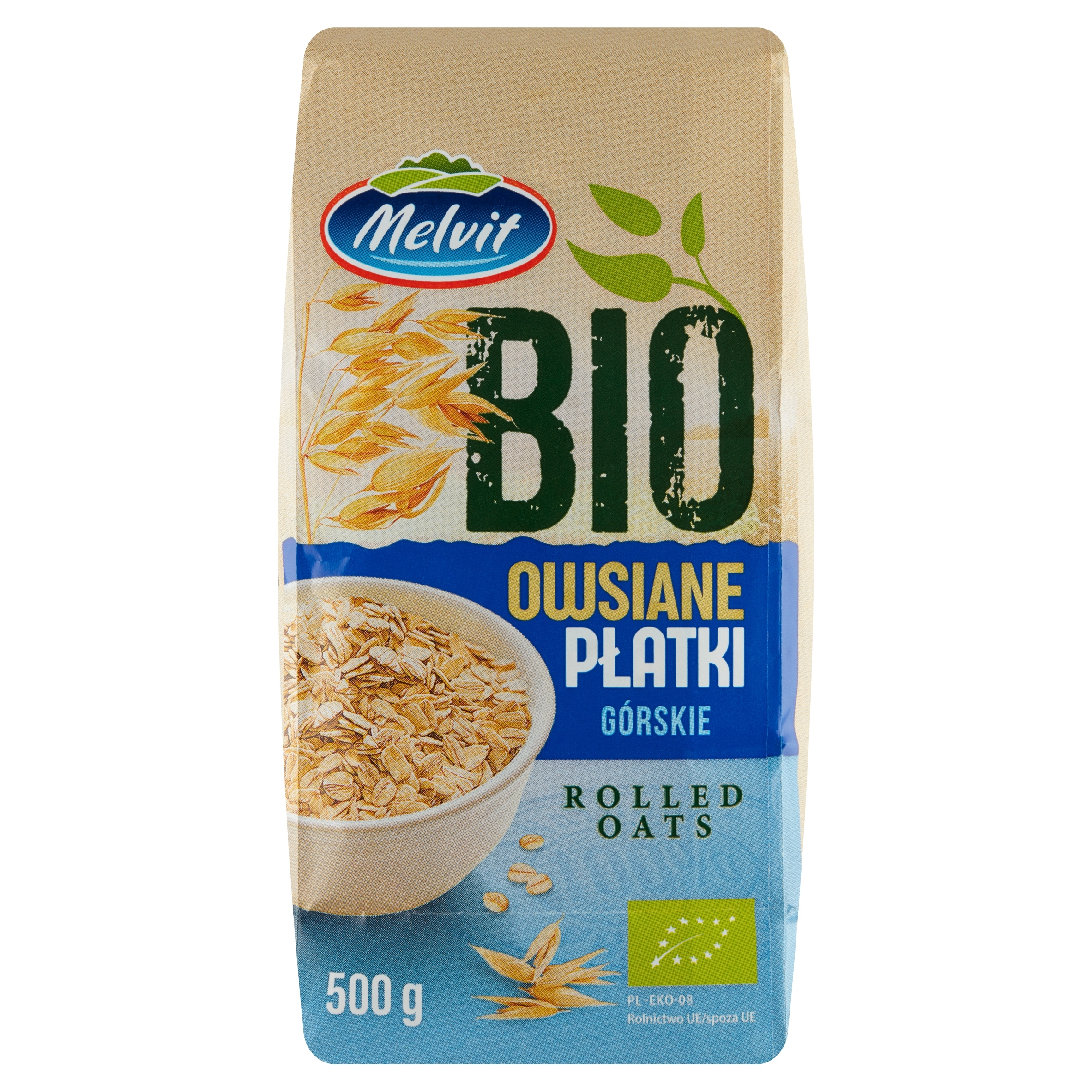 Levně 8X Melvit Bio Ovesné horské vločky 500 g