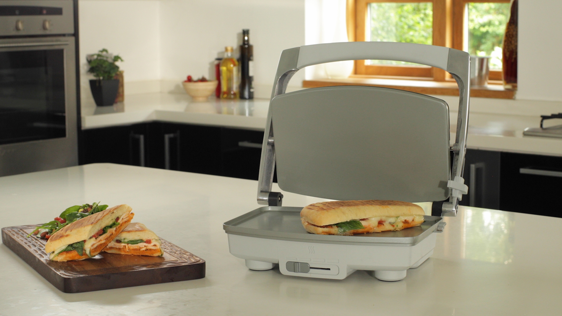 BREVILLE DuraCeramic Opiekacz Do Kanapek Panini Stal Nierdzewna 2 Sztuki — miniatura 10