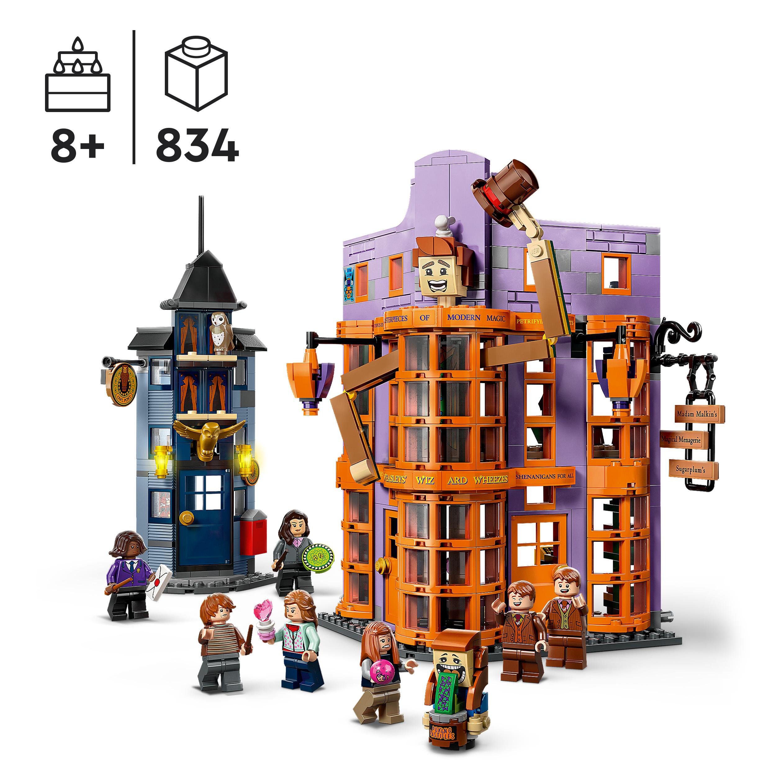 Lego Harry Potter 76422 Ulica Pokątna: Magiczne dowcipy Weasleyów