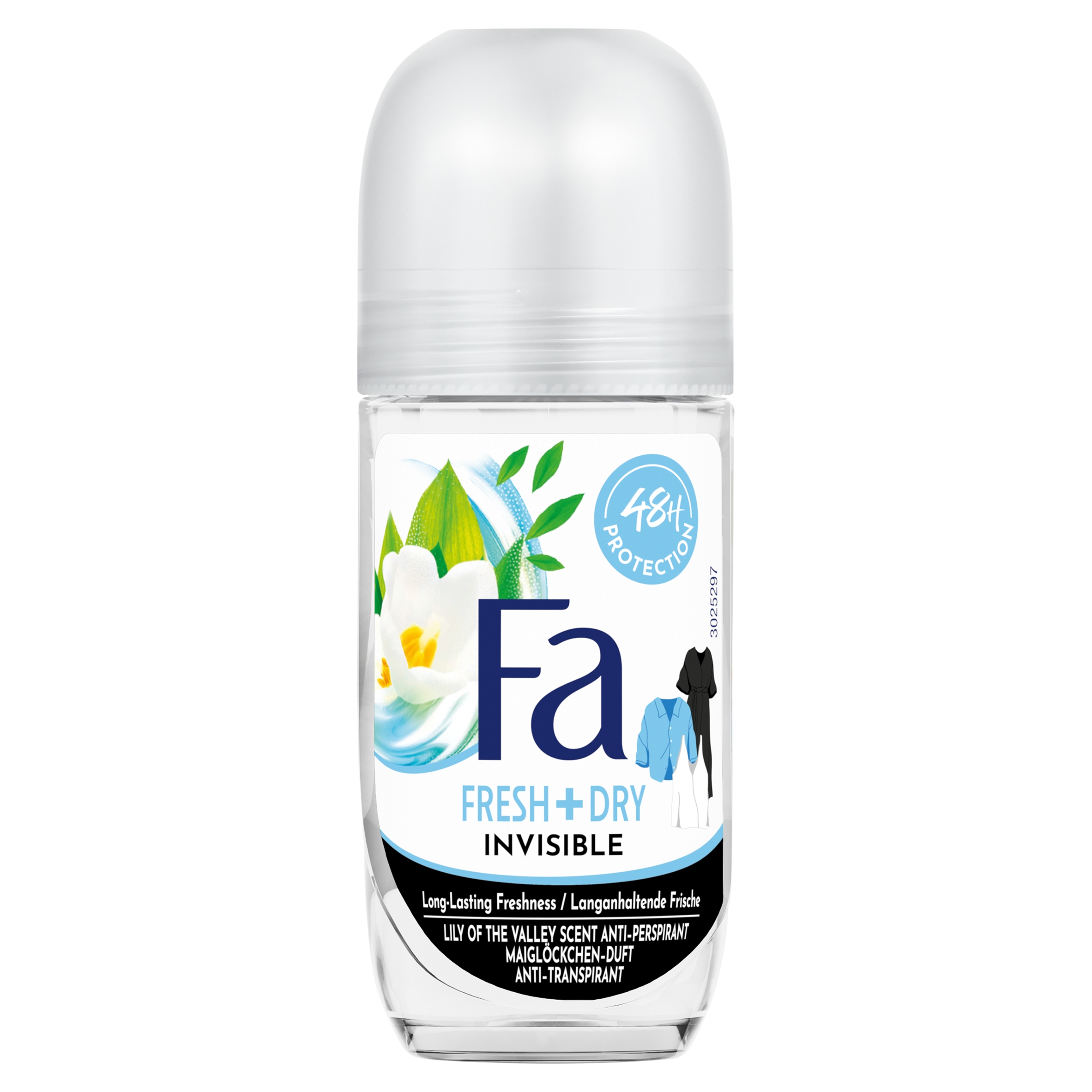 Fa Invisible Fresh 48h 50 ml kuličkový antiperspirant s vůní konvalinky