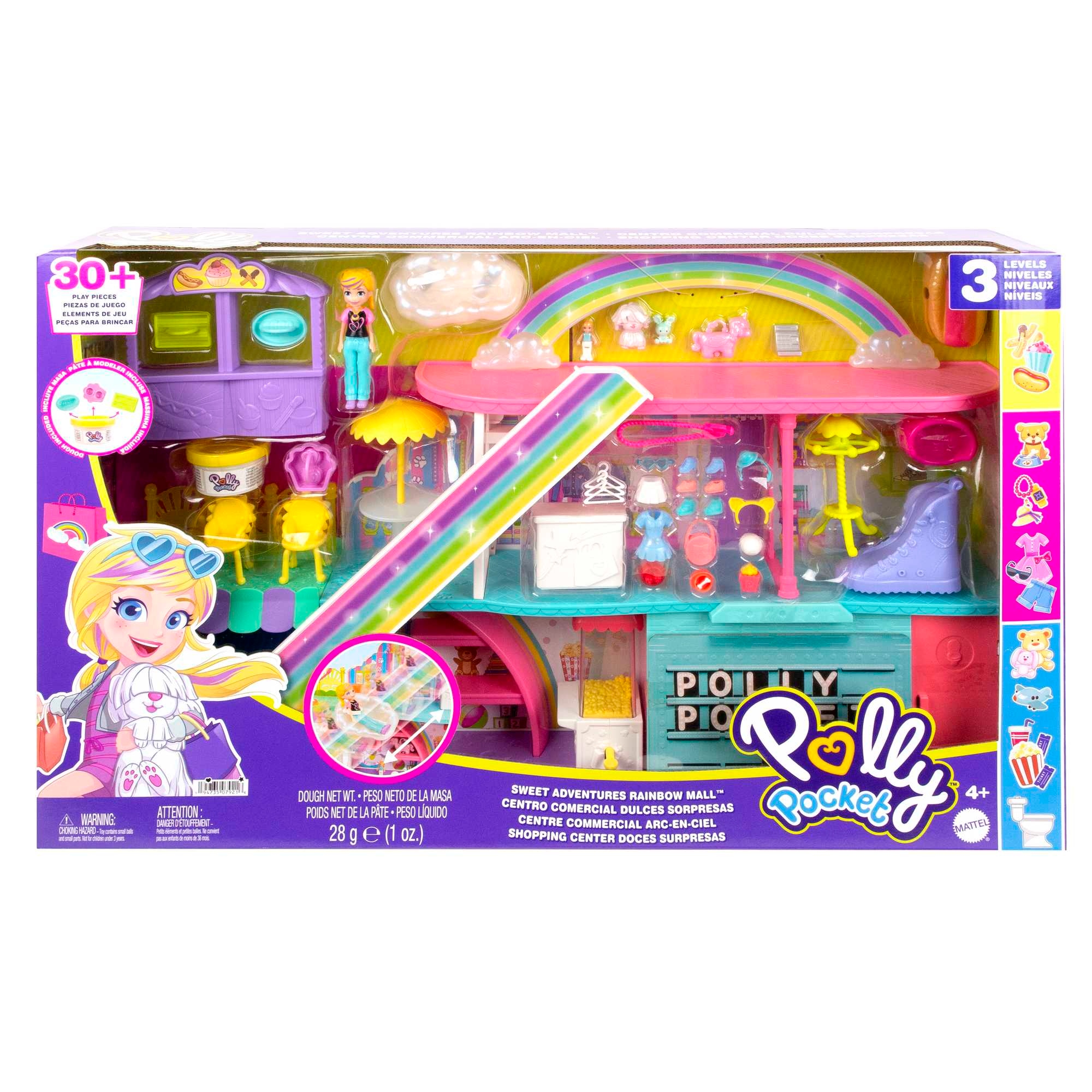 Polly Pocket Tęczowe Centrum Handlowe Zestaw HHX78