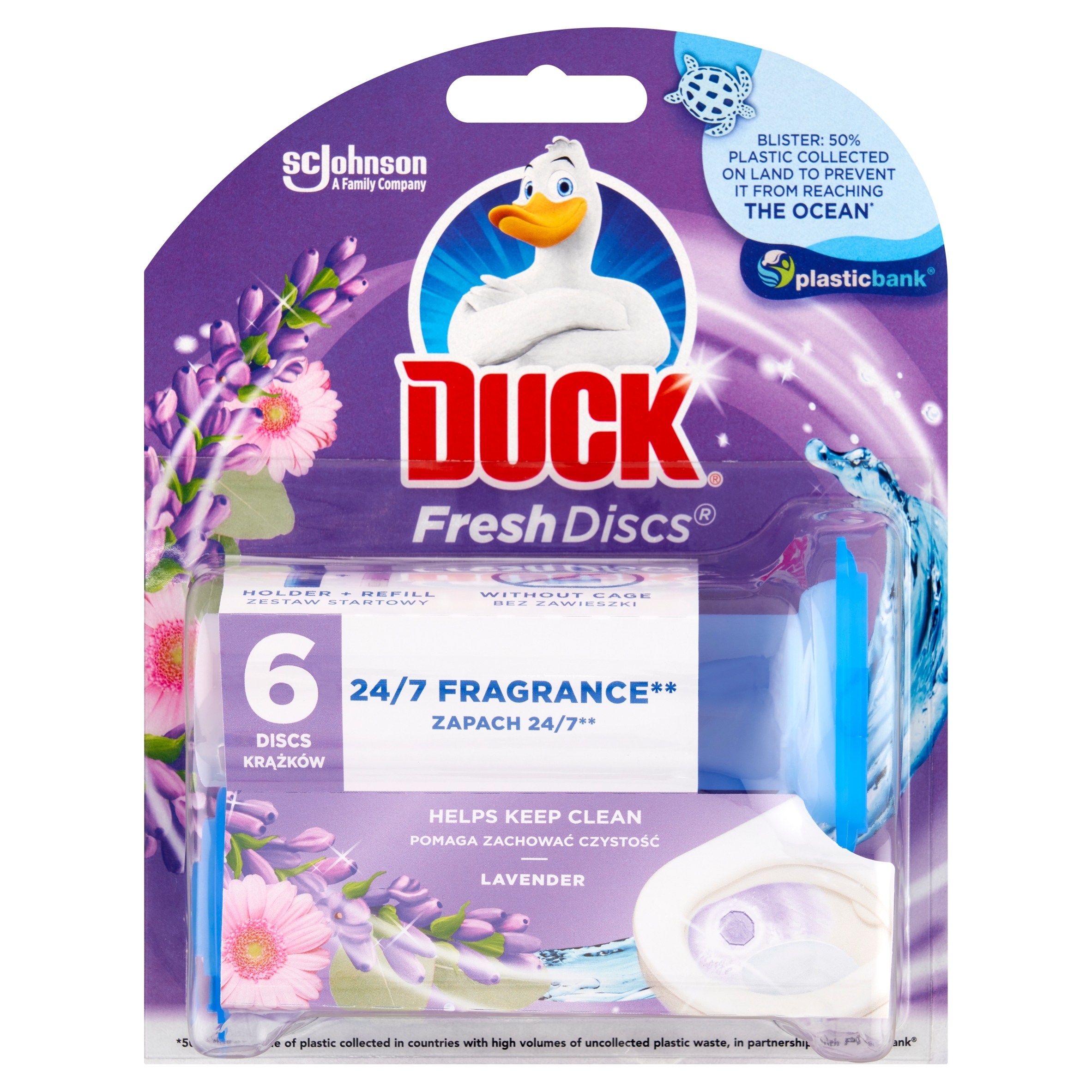 

Duck Fresh Discs krążki żelowe do Wc 6szt. lawenda