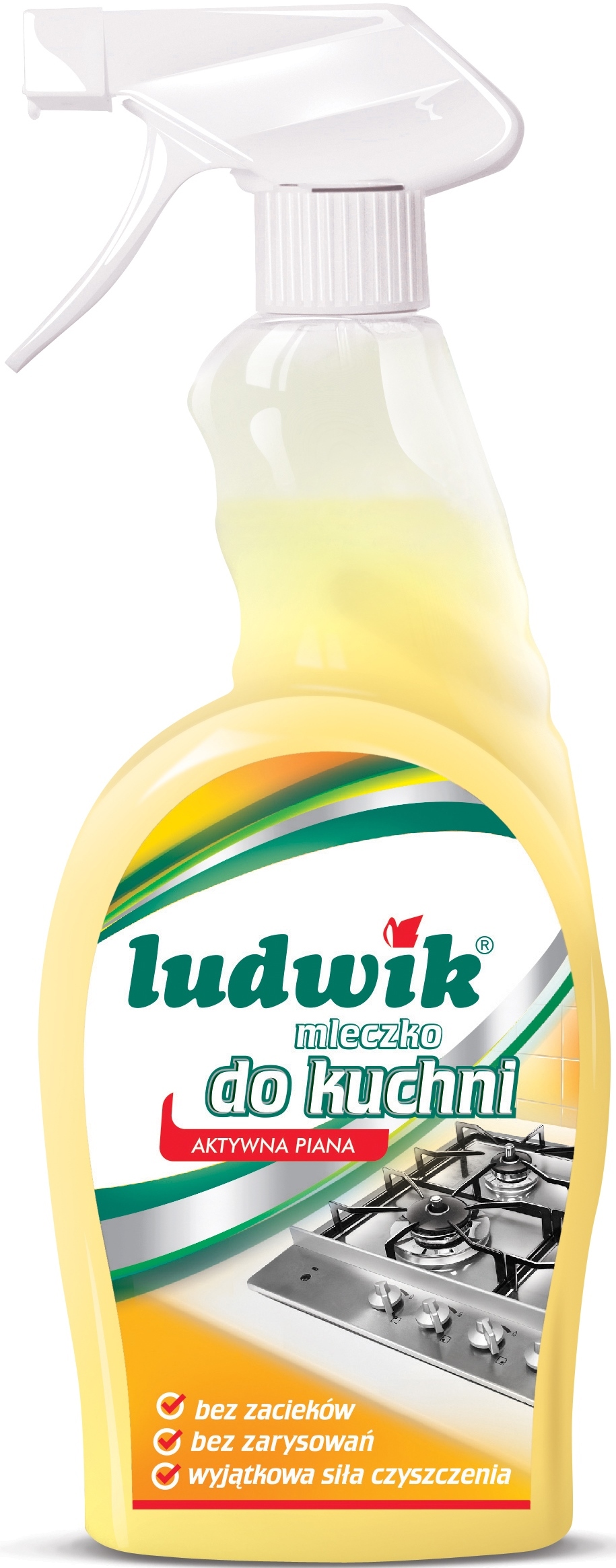 Levně 5X Ludwik Univerzální mléko na čištění kuchyně Aktivní Pěna 750 ml
