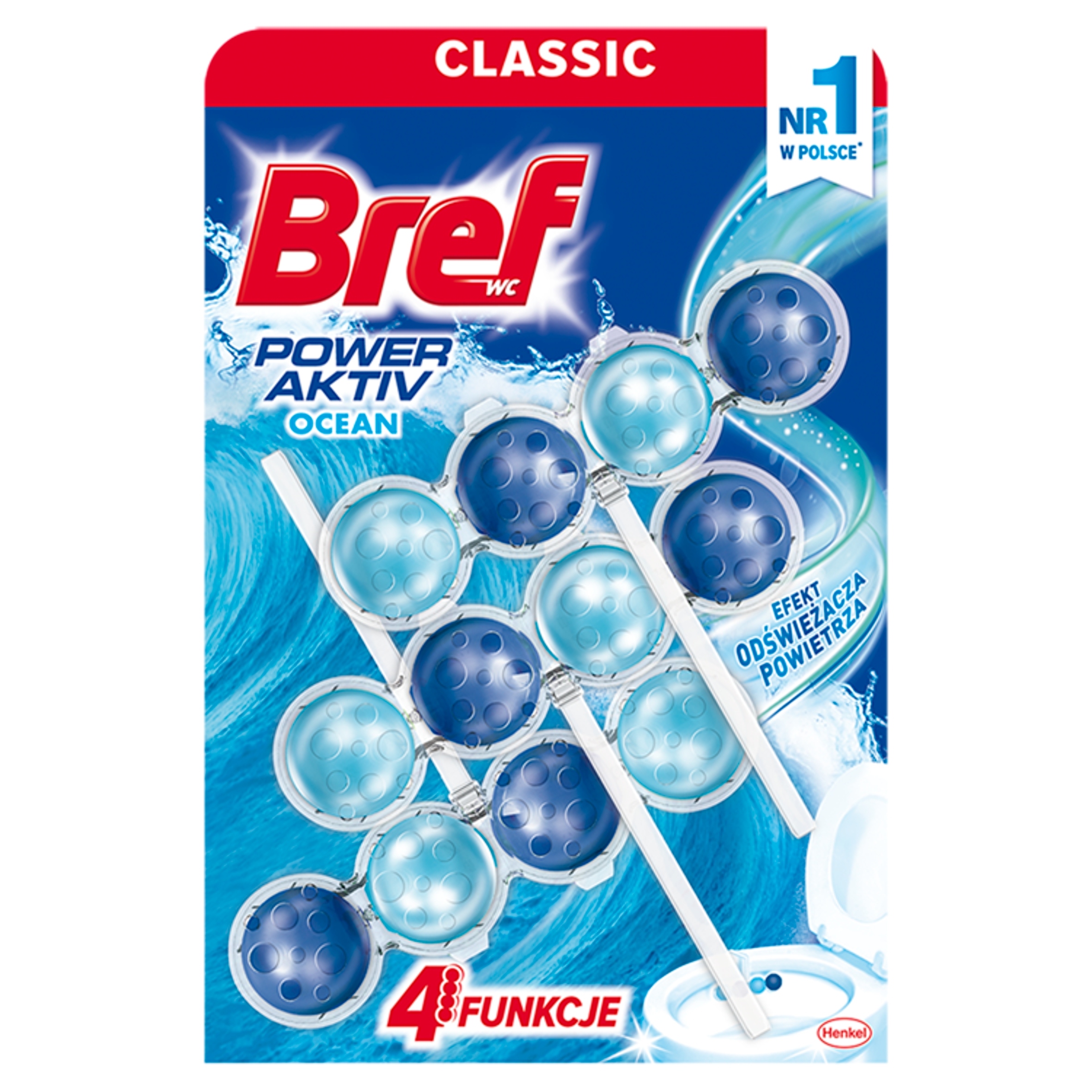 

Kulki zawieszki do Wc Bref Ocean 3x50g