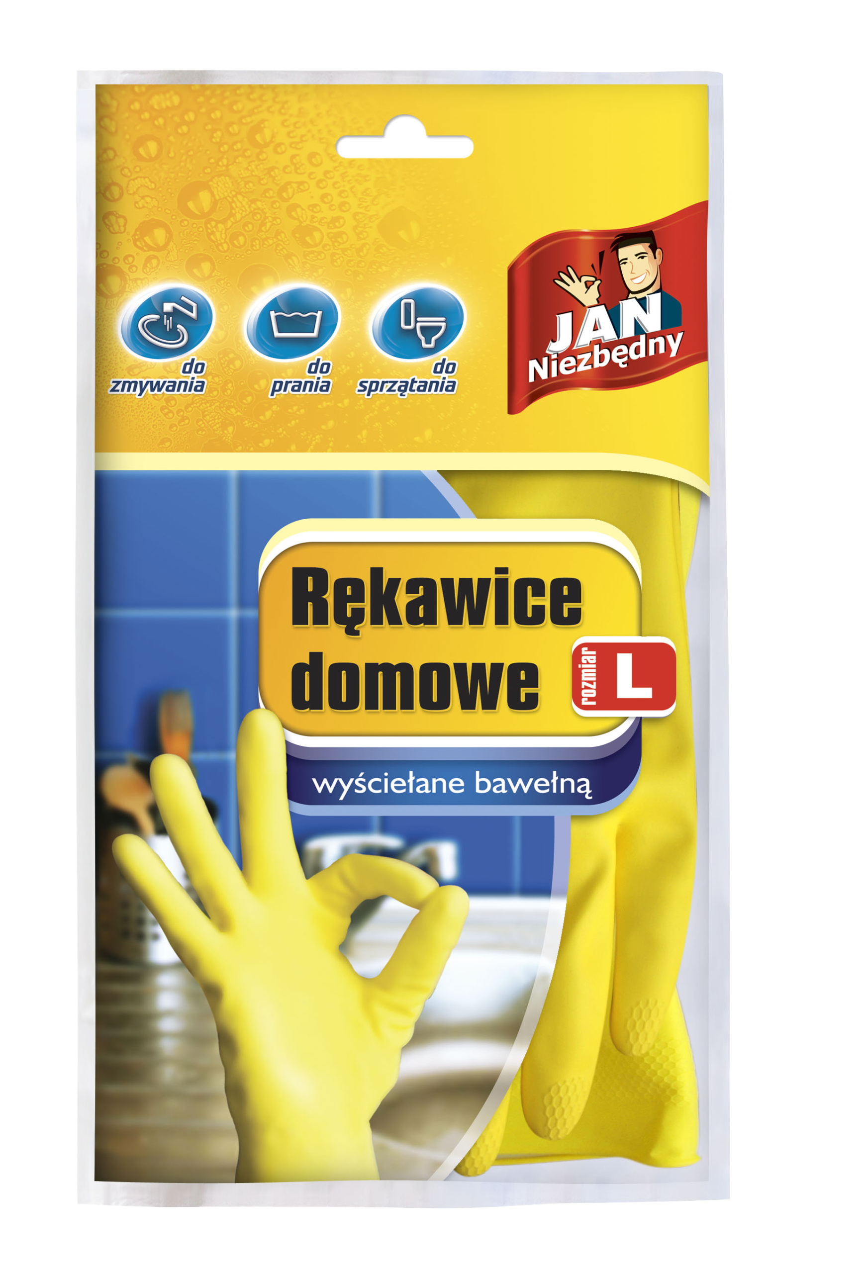 Levně 5 x Jan Niezbędny domácí rukavice velikost m