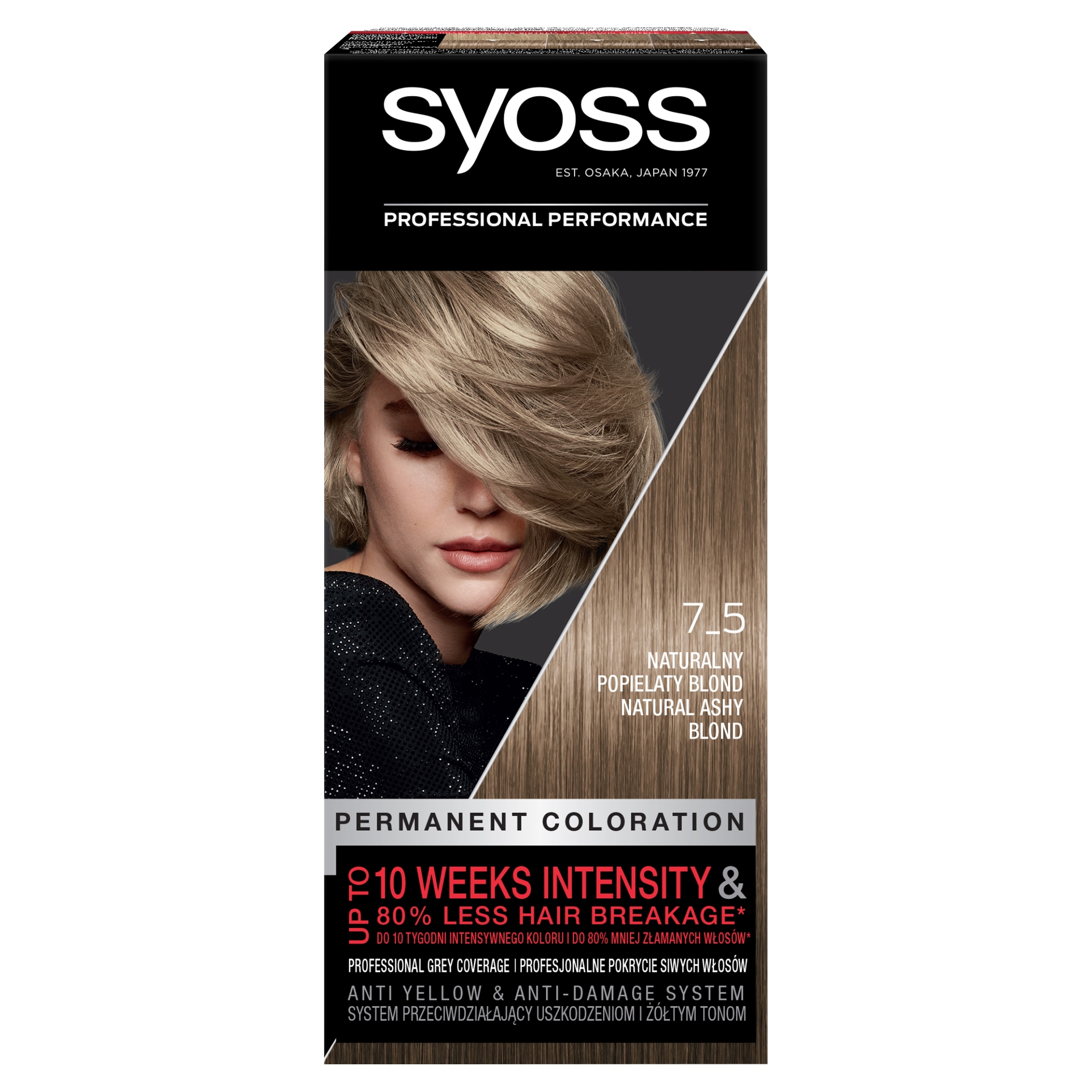 

Syoss farba włosów 7-5 Naturalny Popielaty Blond