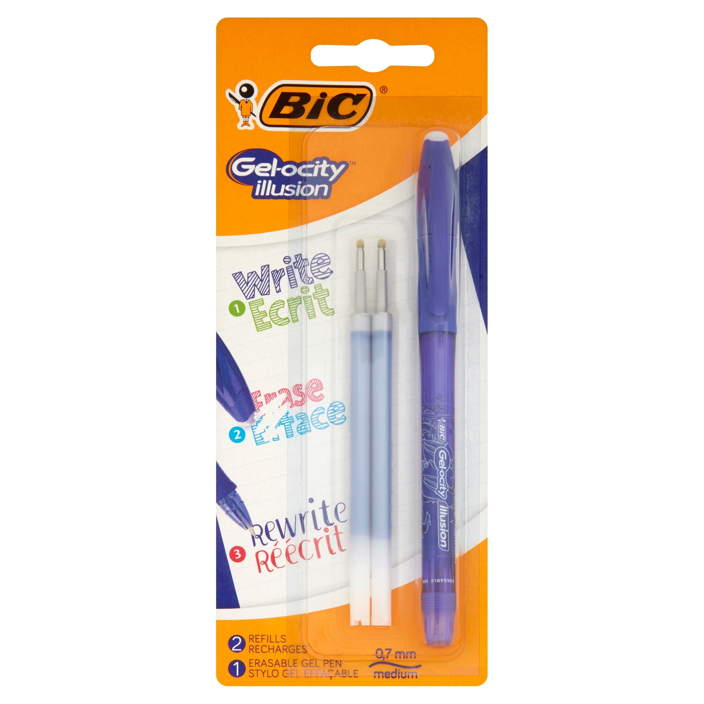 

Bic Illusion Długopis Wymazywalny 2 Wkłady Blue