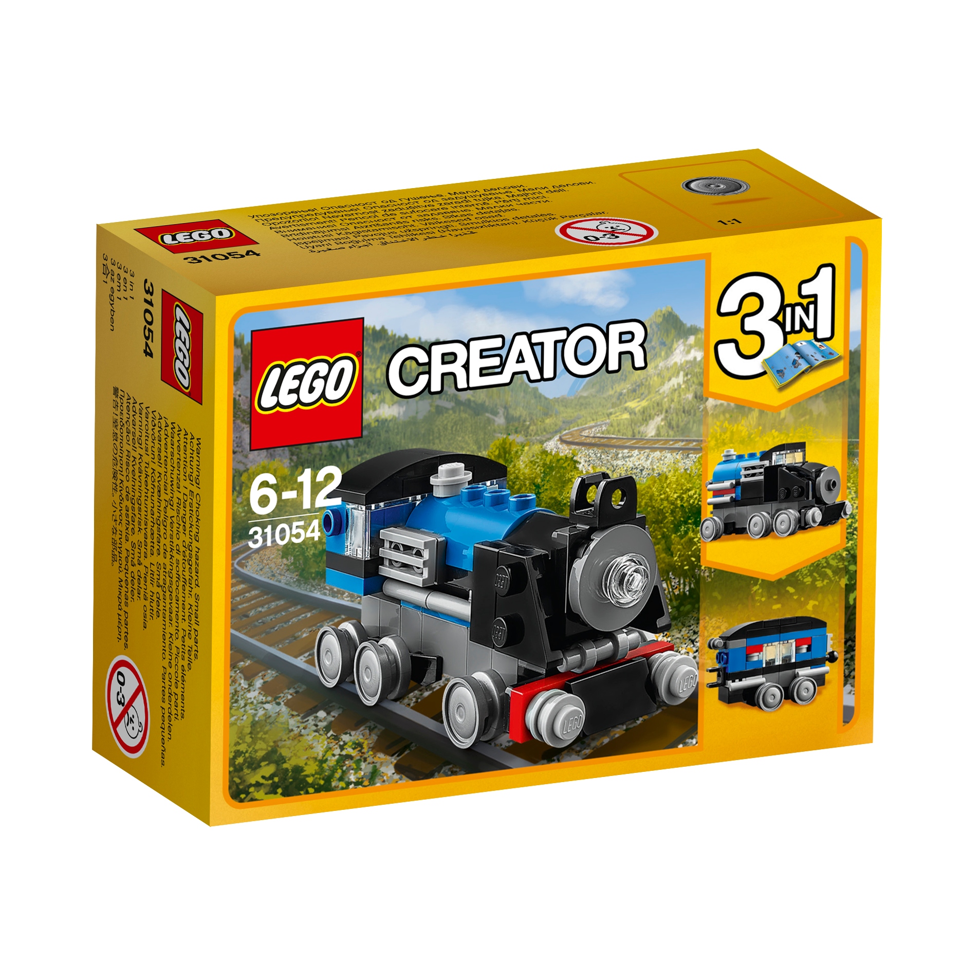 Lego Creator 3w1 31054 Niebieski ekspres Klocki Pociąg z 2017 roku Nowe