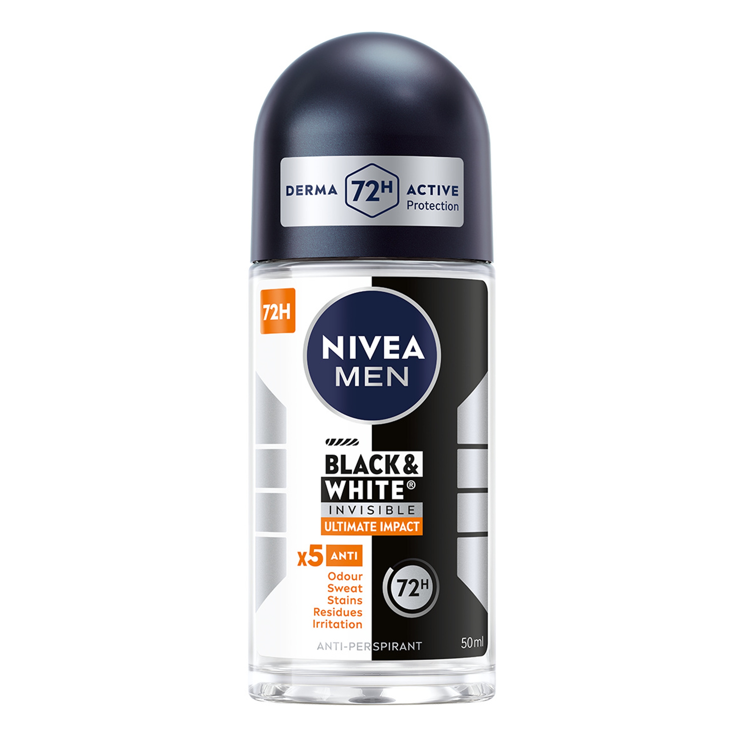 2X Nivea Pánský antiperspirant Black&White 6x50 ml